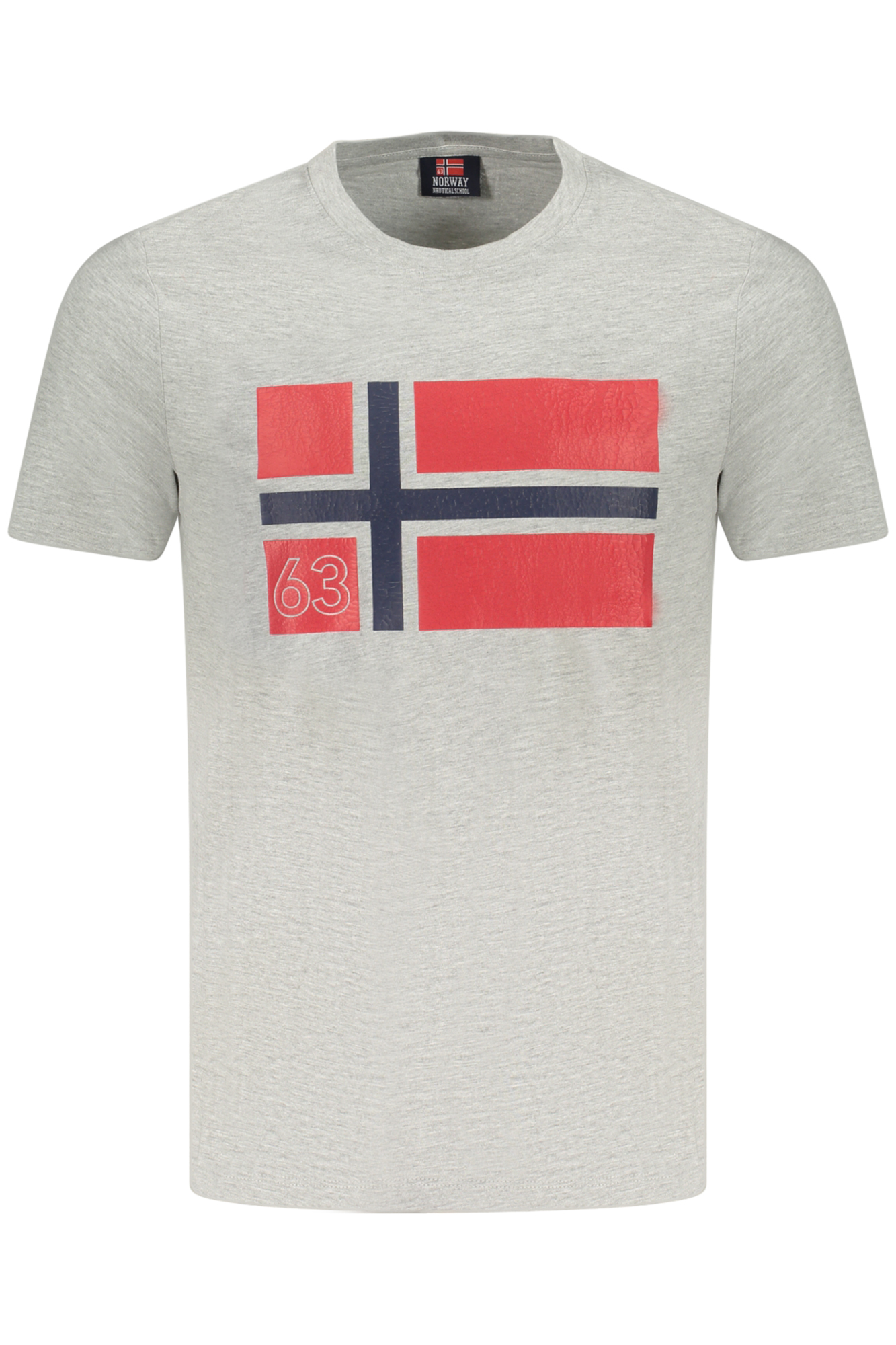 NORWAY 1963 MENS SHORT SLEEVE T-SHIRT GREY