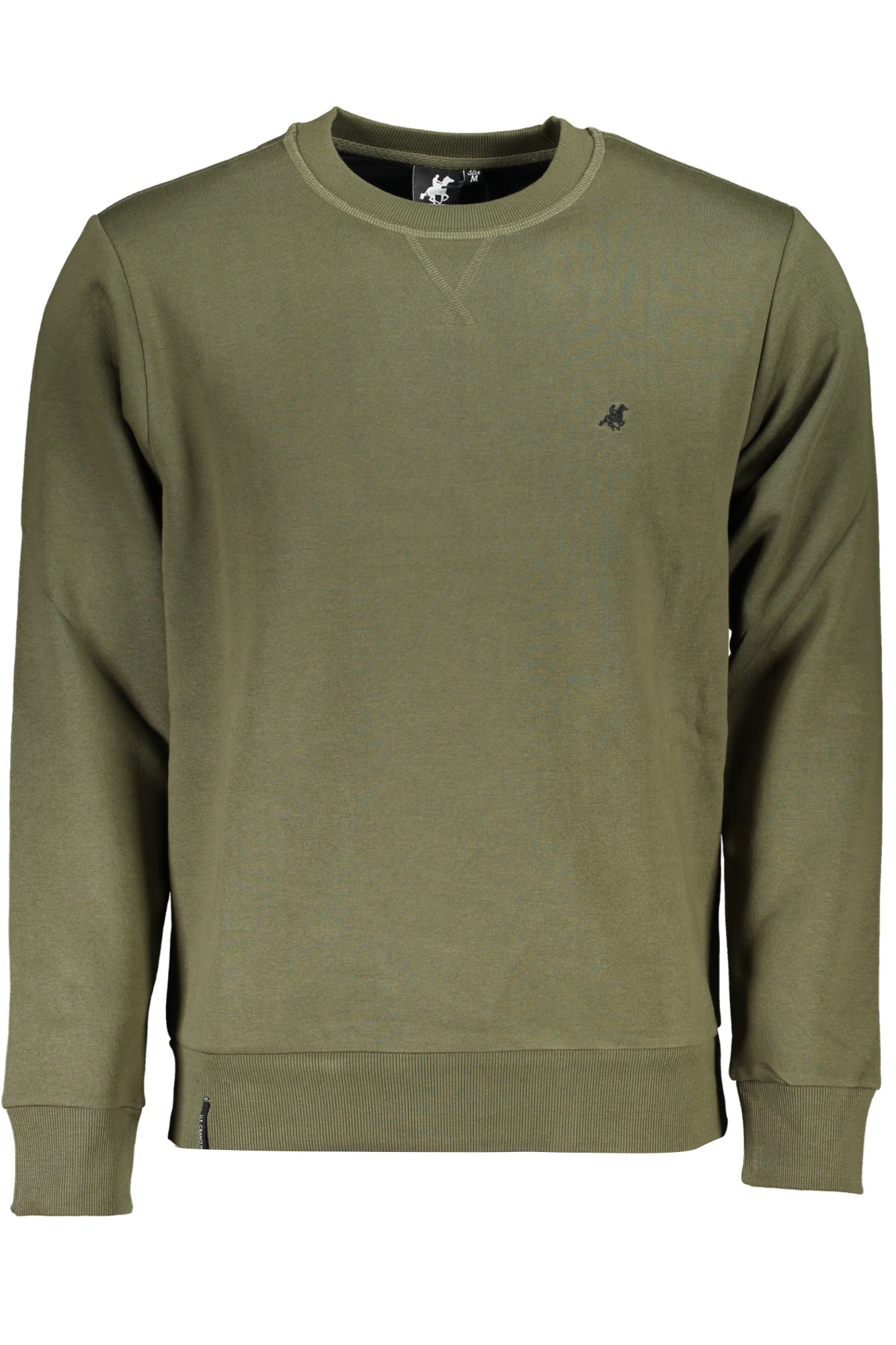US GRAND POLO MEN&#039;S GREEN ZIPLESS SWEATSHIRT
