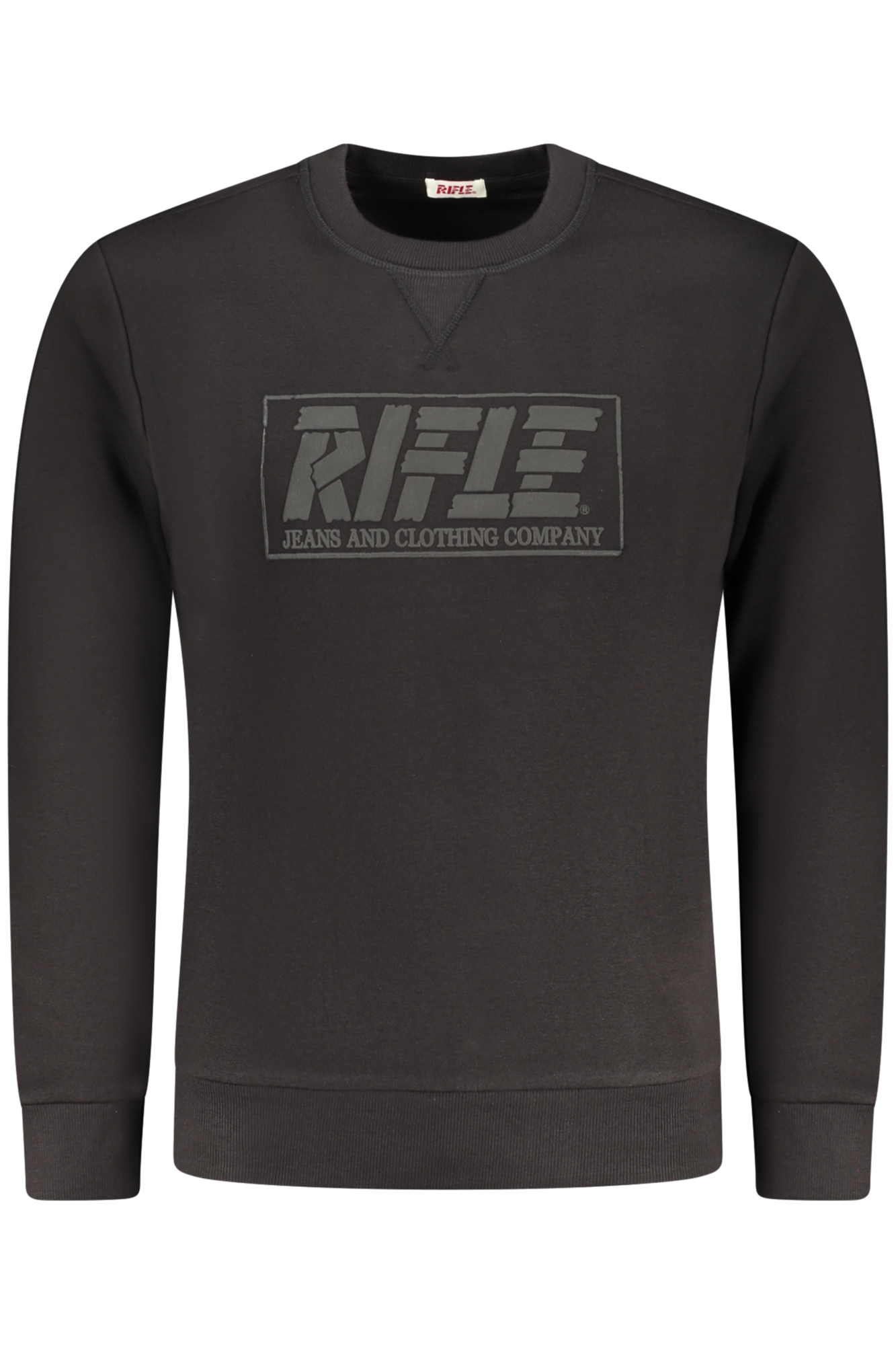 RIFLE MEN'S BLACK ZIP-UP SWEATSHIRT