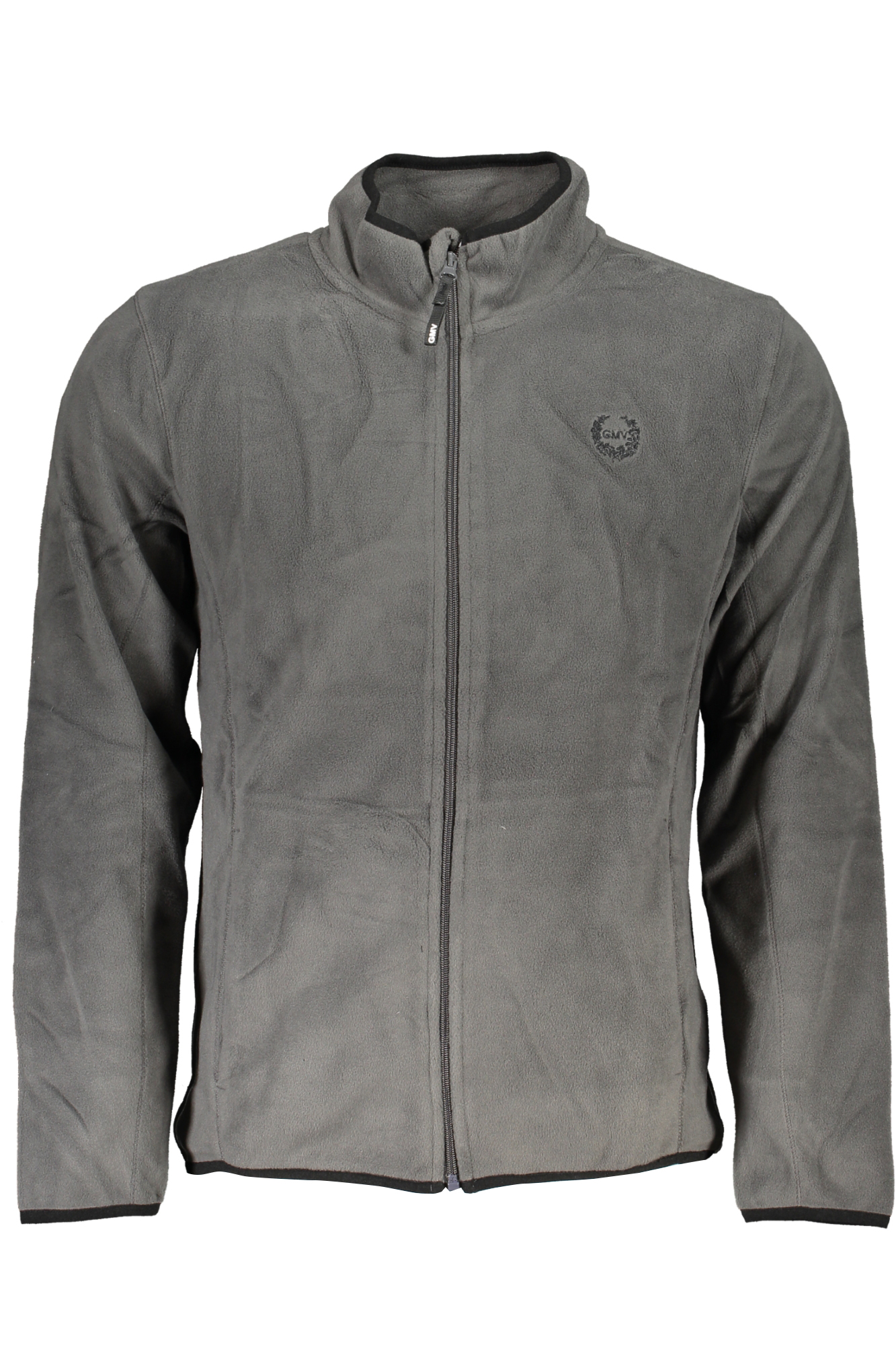 GIAN MARCO VENTURI MEN&#039;S GRAY ZIP SWEATSHIRT
