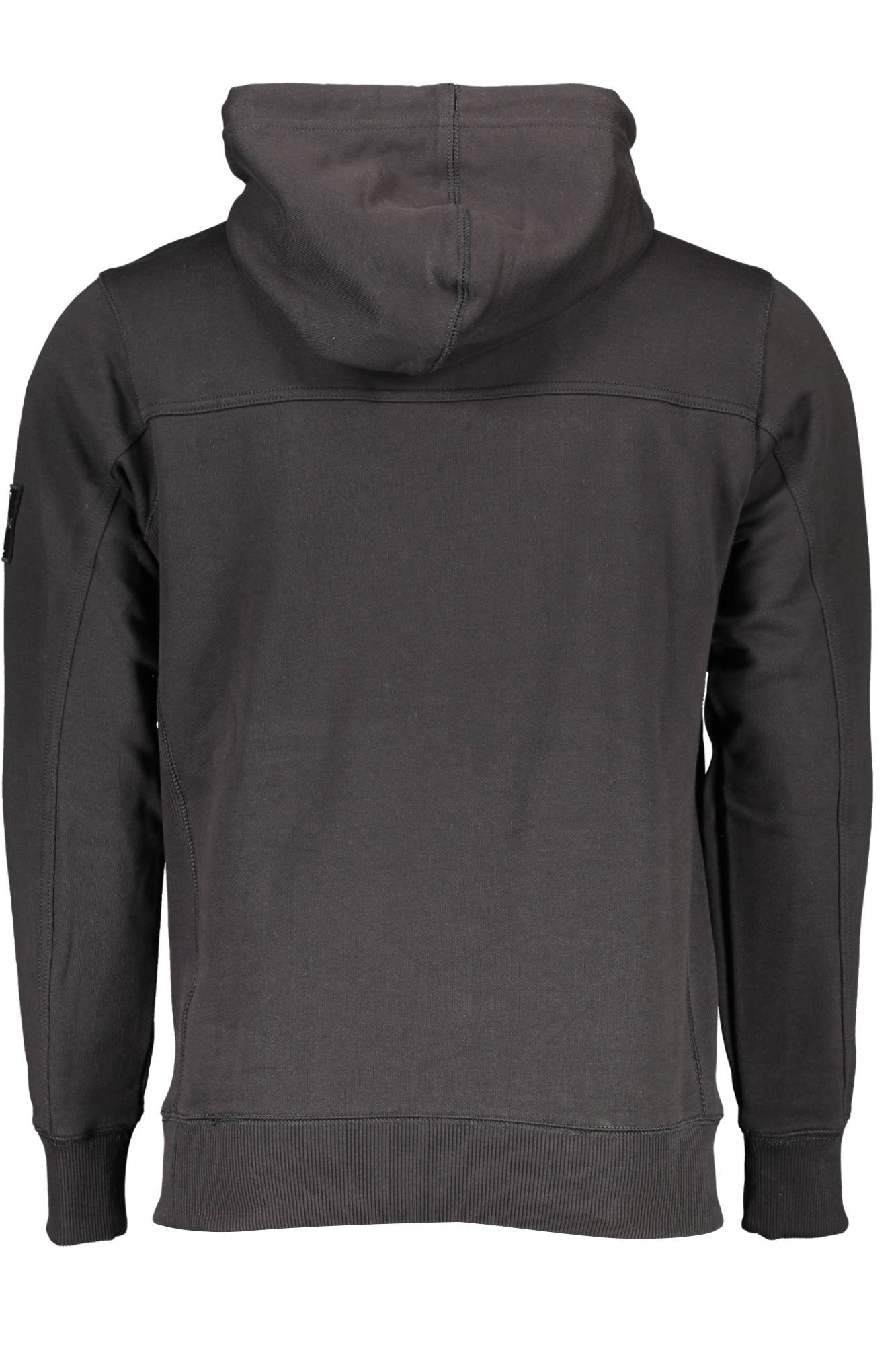 CALVIN KLEIN MEN&#039;S BLACK ZIP-UP SWEATSHIRT