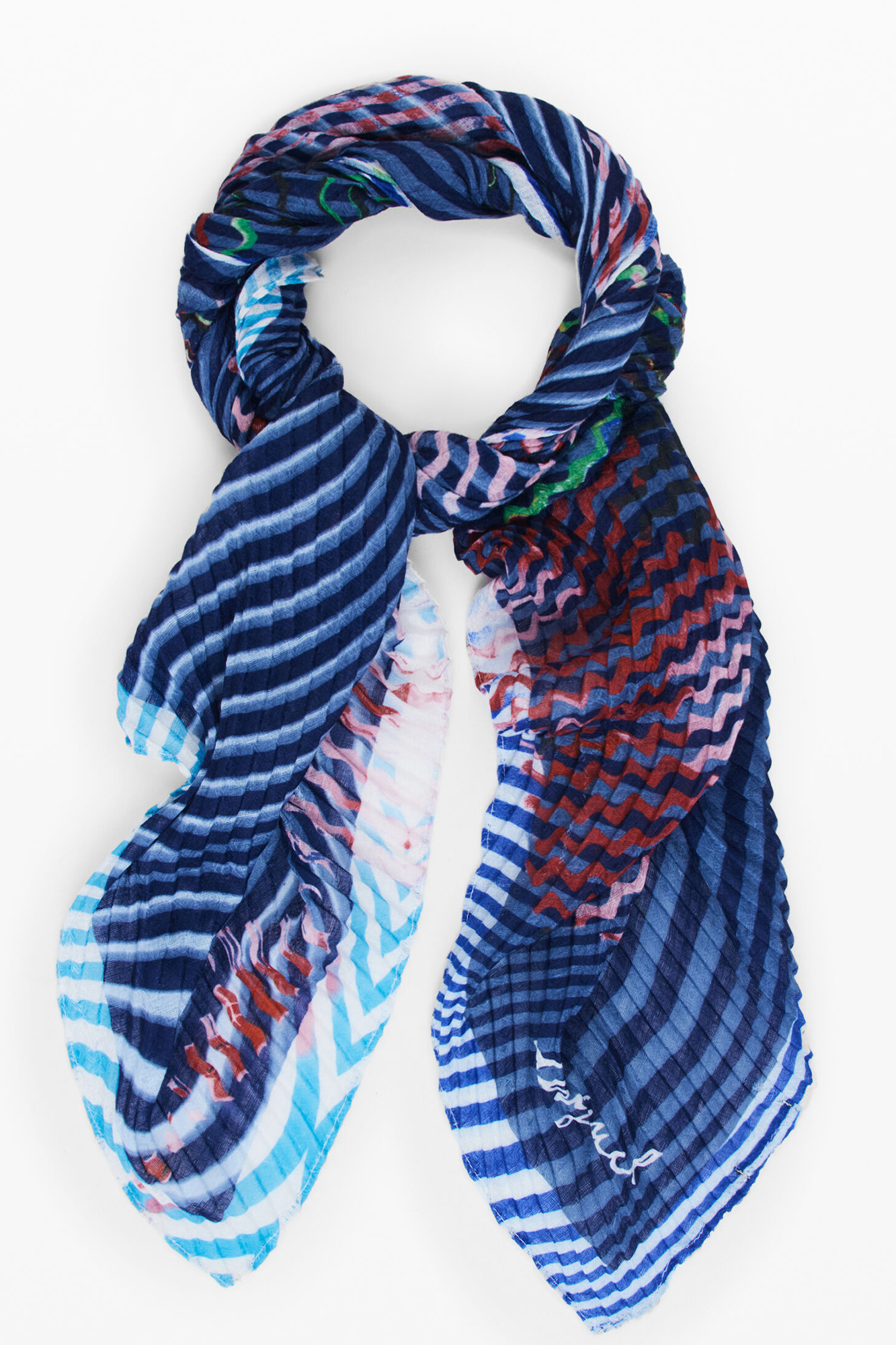 Син шал Desigual