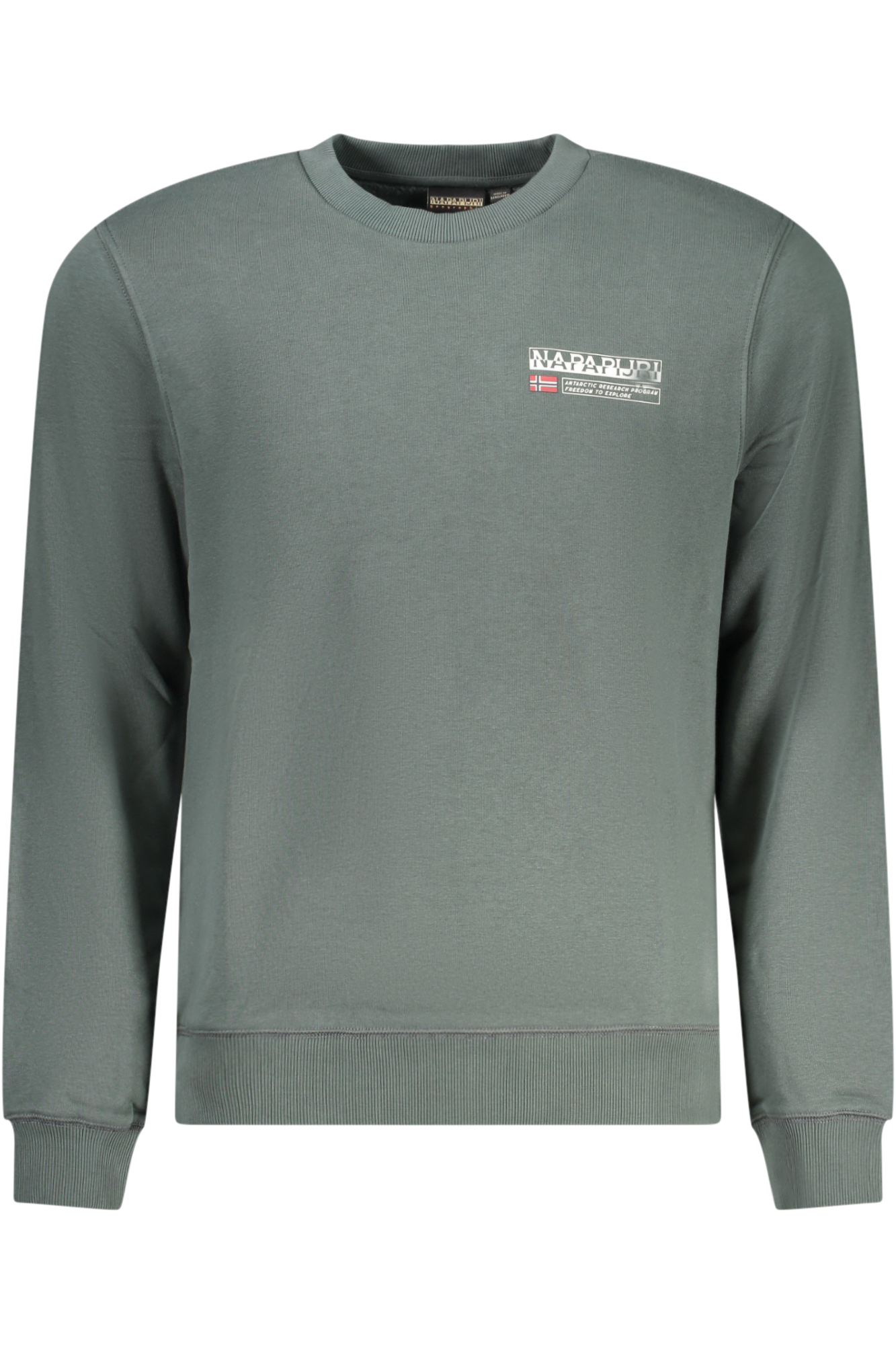 NAPAPIJRI SWEATSHIRT WITHOUT ZIP MEN GREEN