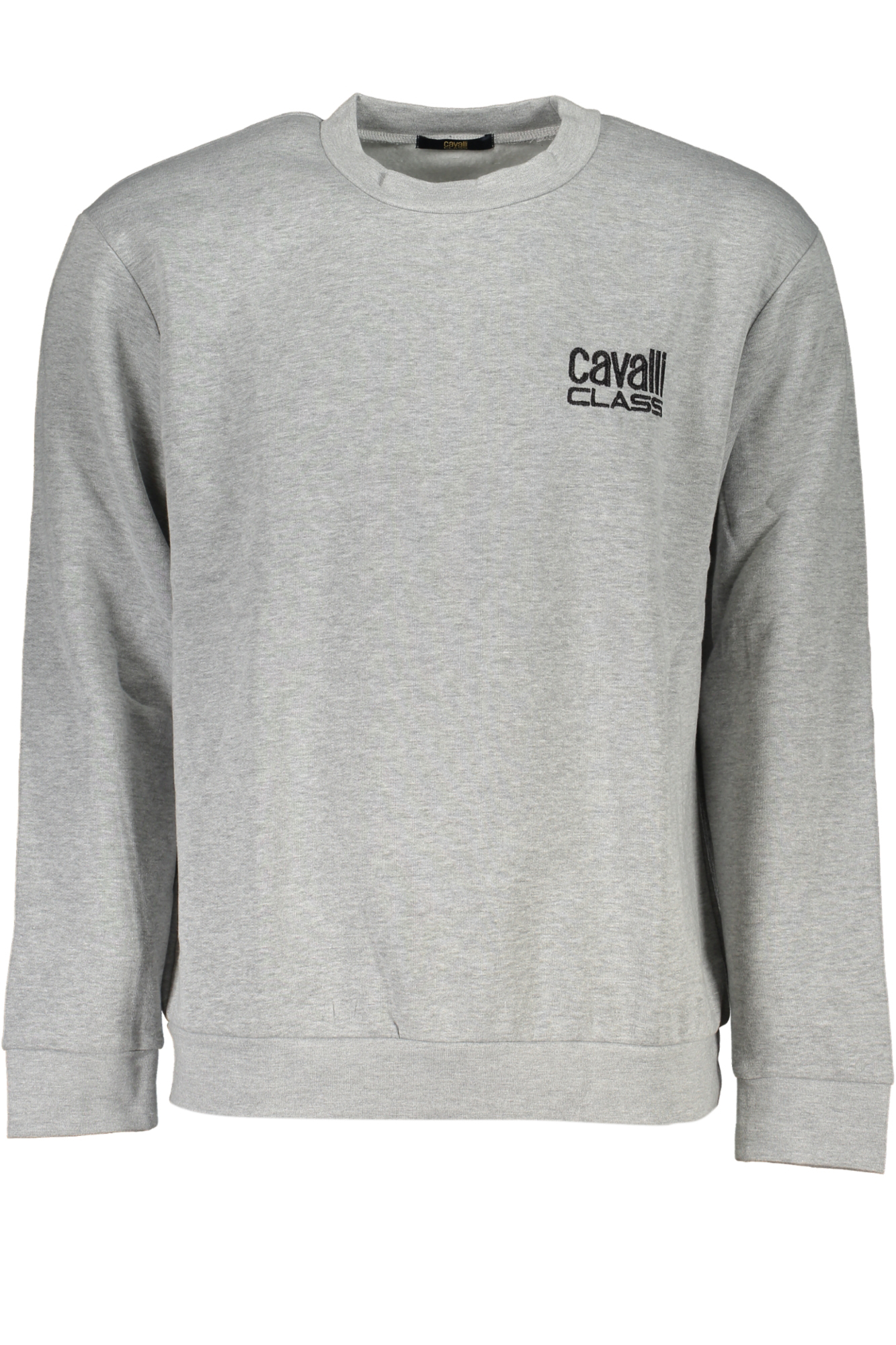 CAVALLI CLASS MEN&#039;S GRAY ZIPLESS SWEATSHIRT