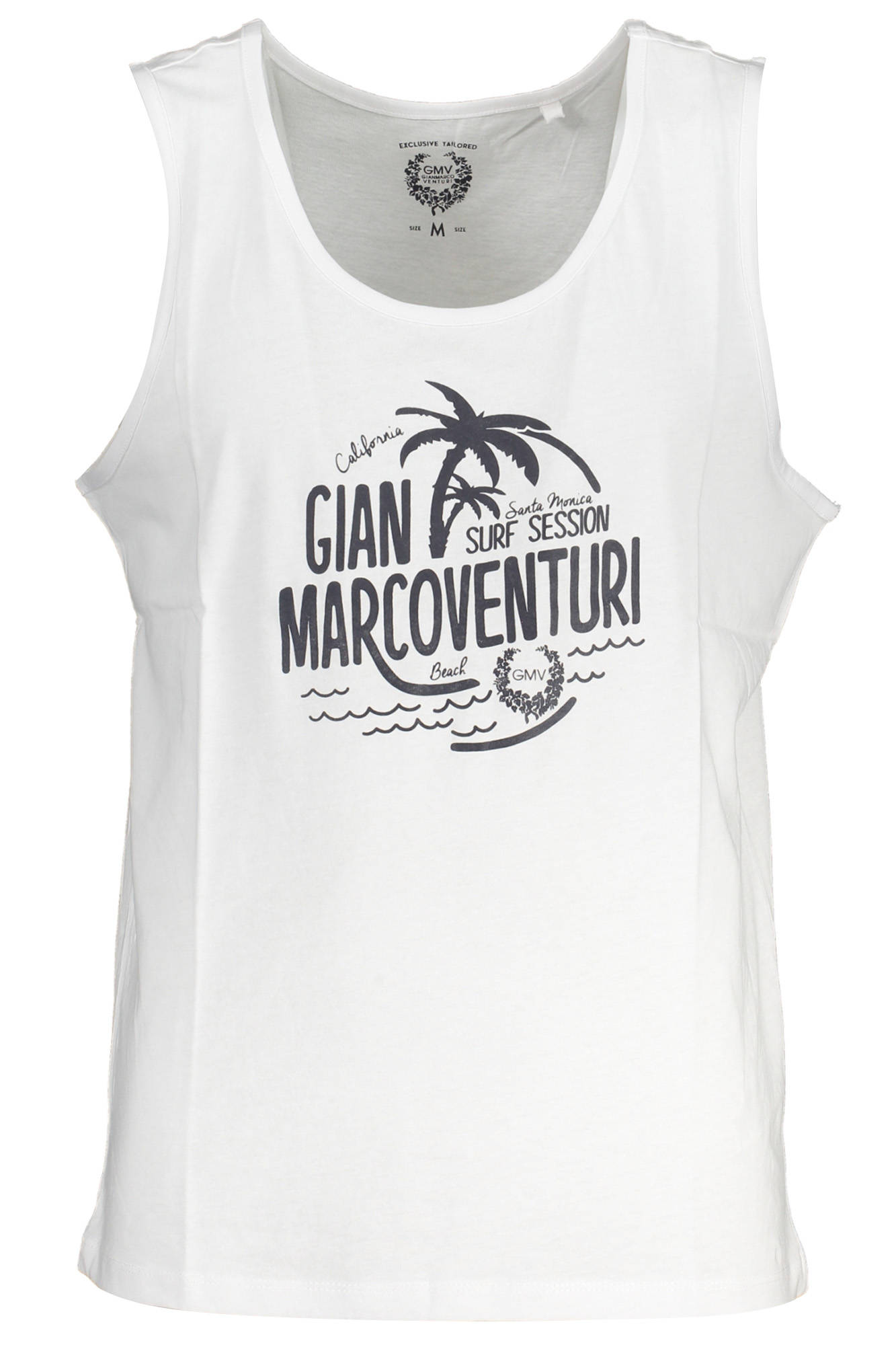 GIAN MARCO VENTURI MENS WHITE TANK TOP