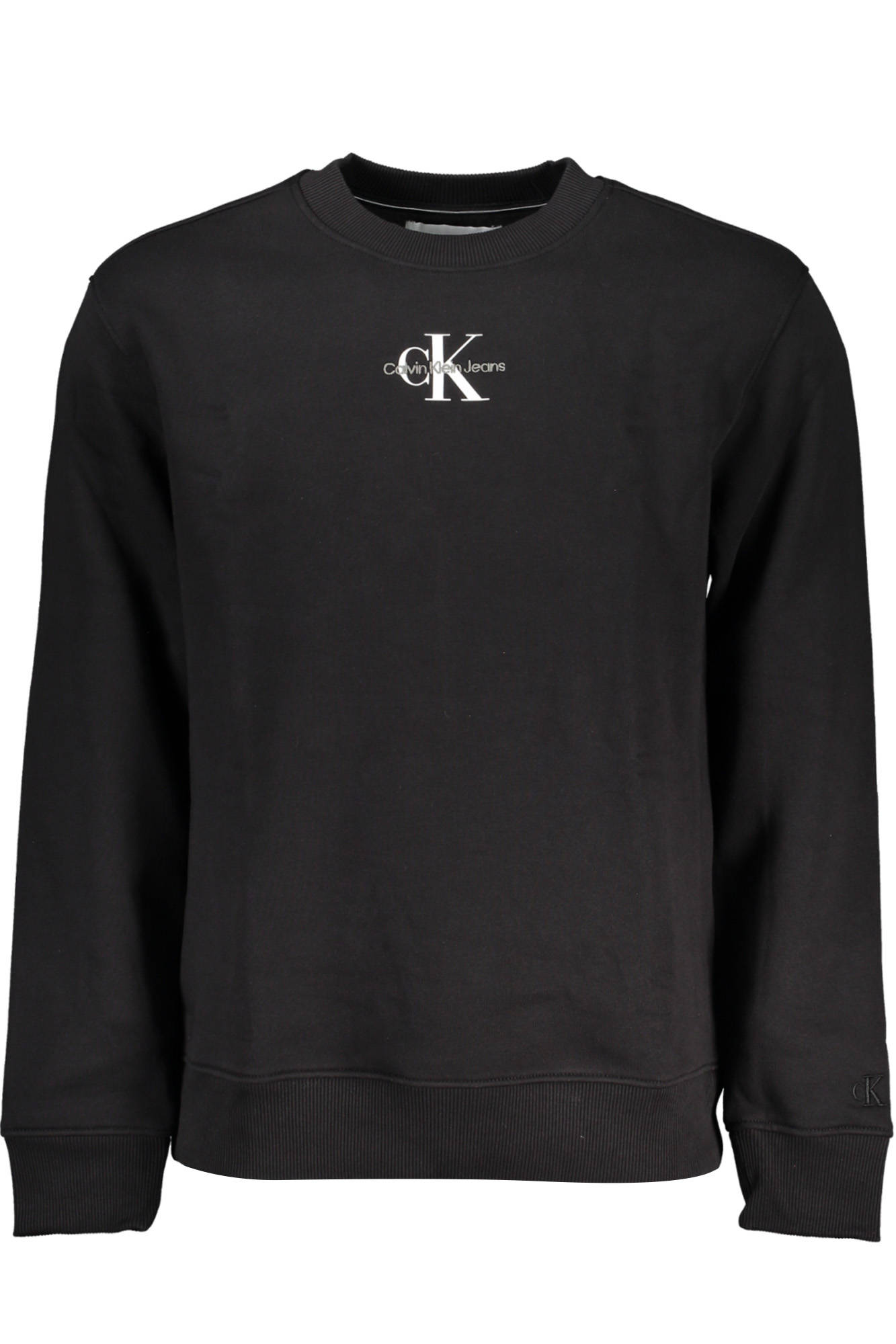 CALVIN KLEIN MENS BLACK ZIPLESS SWEATSHIRT