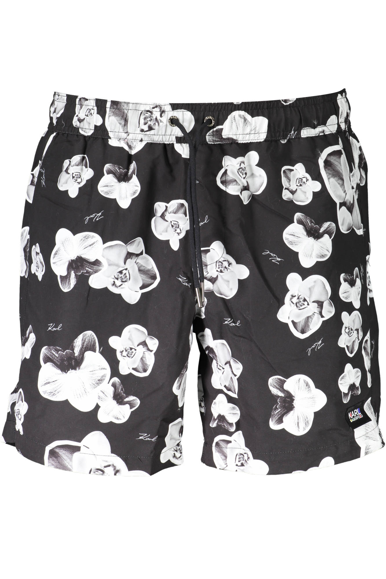 KARL LAGERFELD BEACHWEAR SWIMSUIT BLACK MEN'S BOTTOM