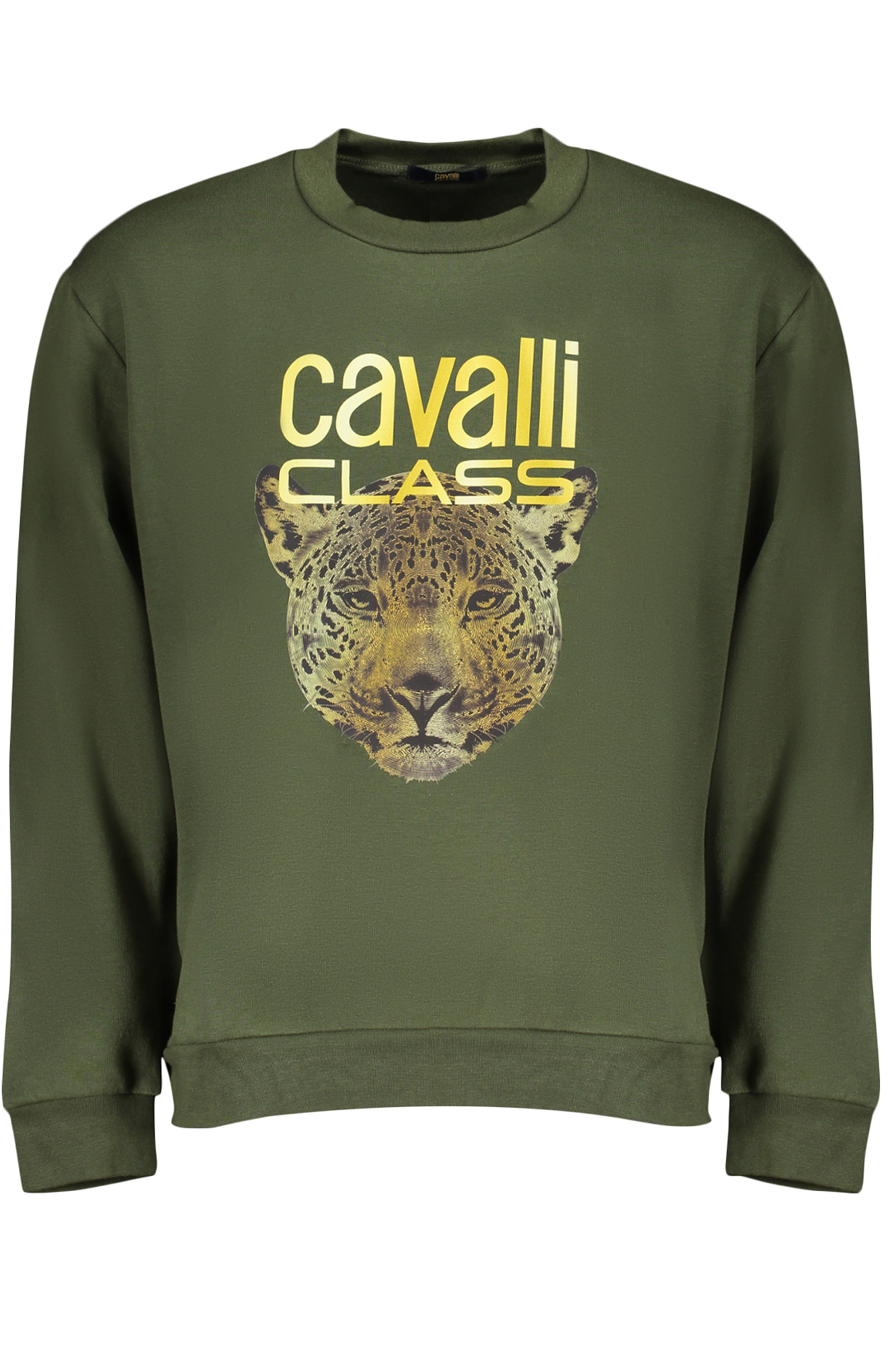 CAVALLI CLASS GREEN MEN&#039;S ZIPLESS SWEATSHIRT