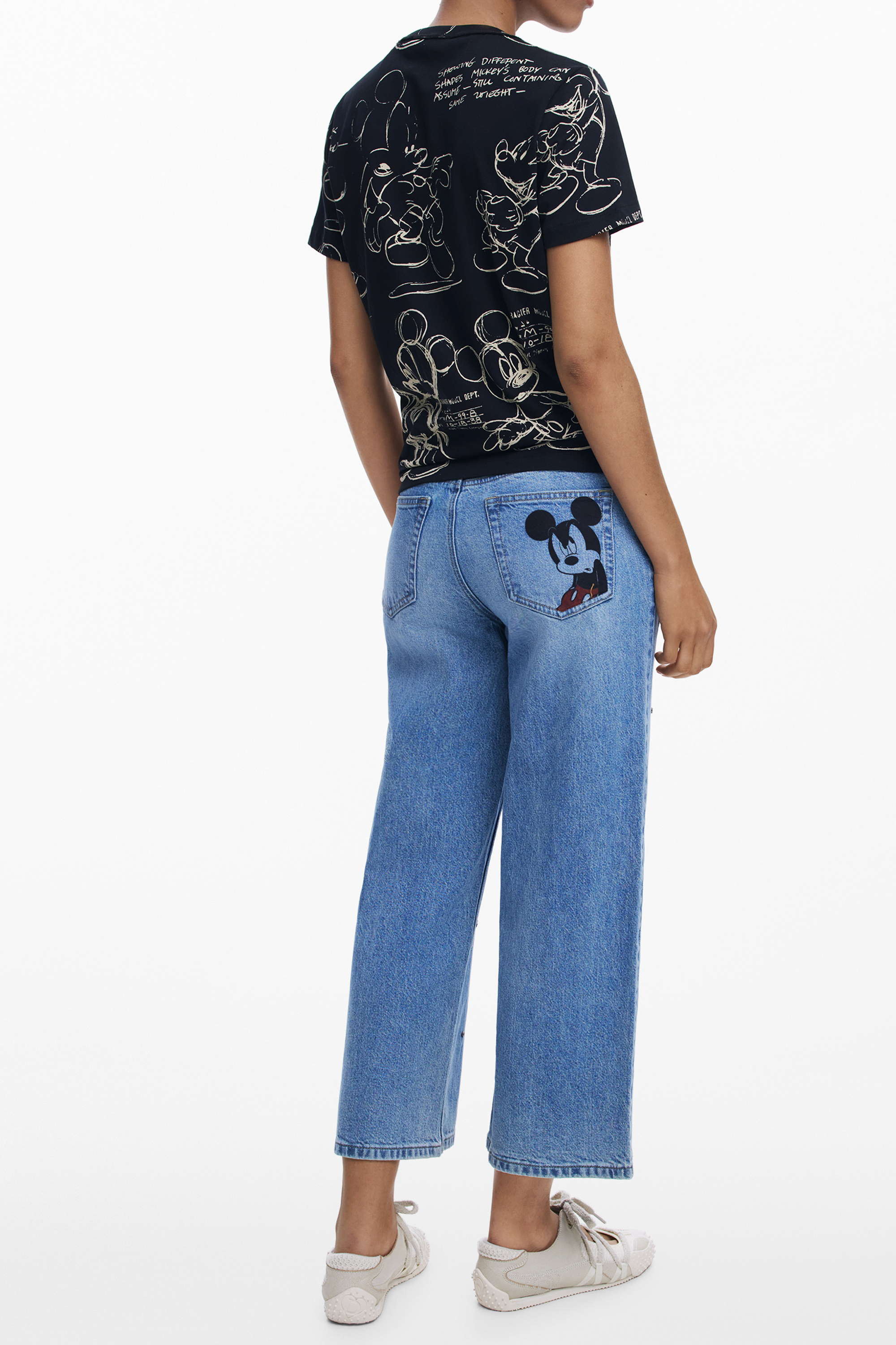 Tricou de damă cu motiv Mickey Mouse