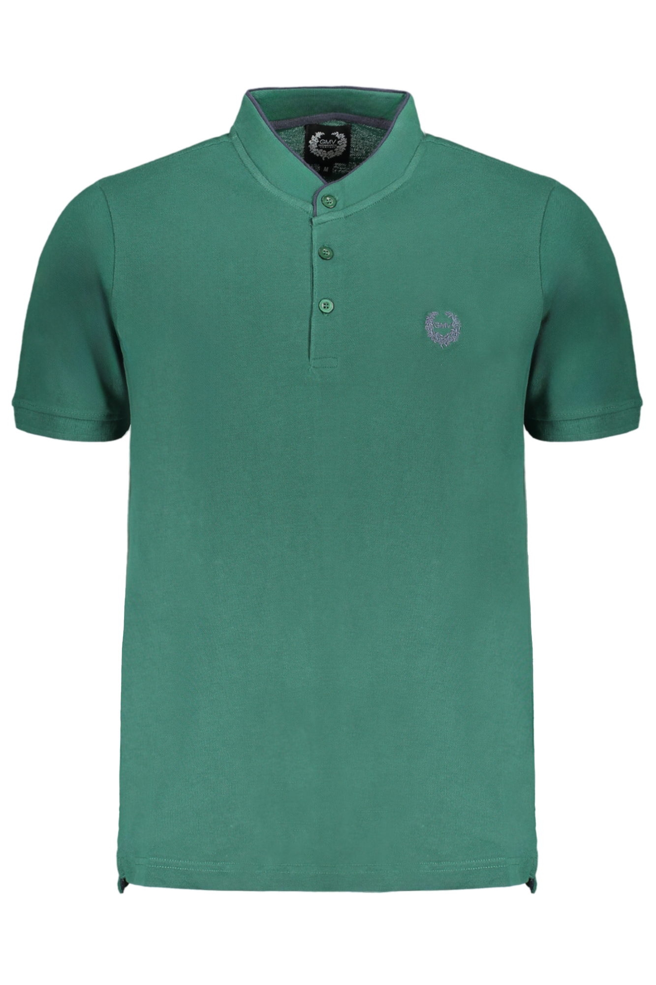 GIAN MARCO VENTURI GREEN MEN'S SHORT SLEEVED POLO SHIRT