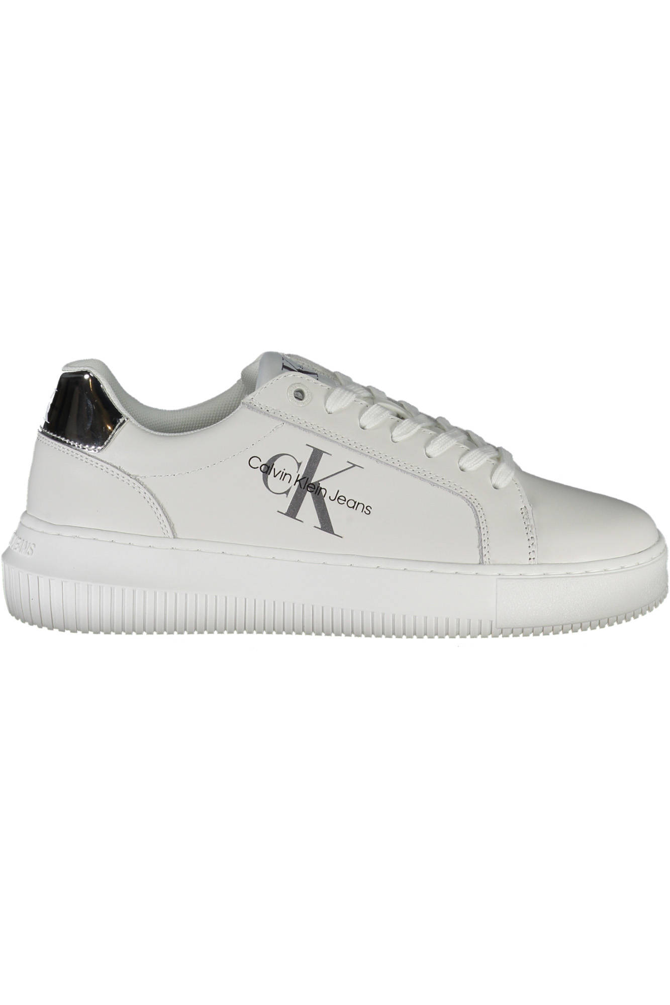 White women's leather sneakers Calvin Klein Jeans