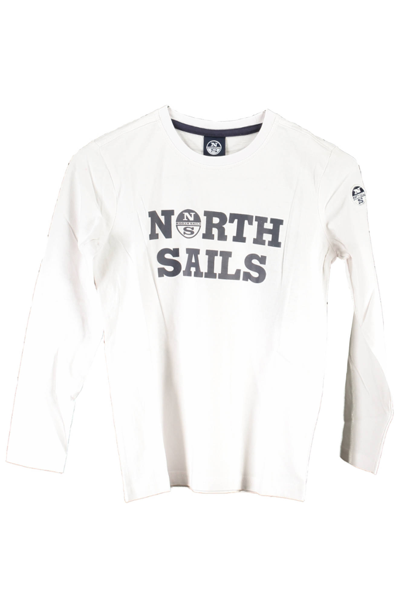 NORTH SAILS WHITE KID LONG SLEEVED T-SHIRT