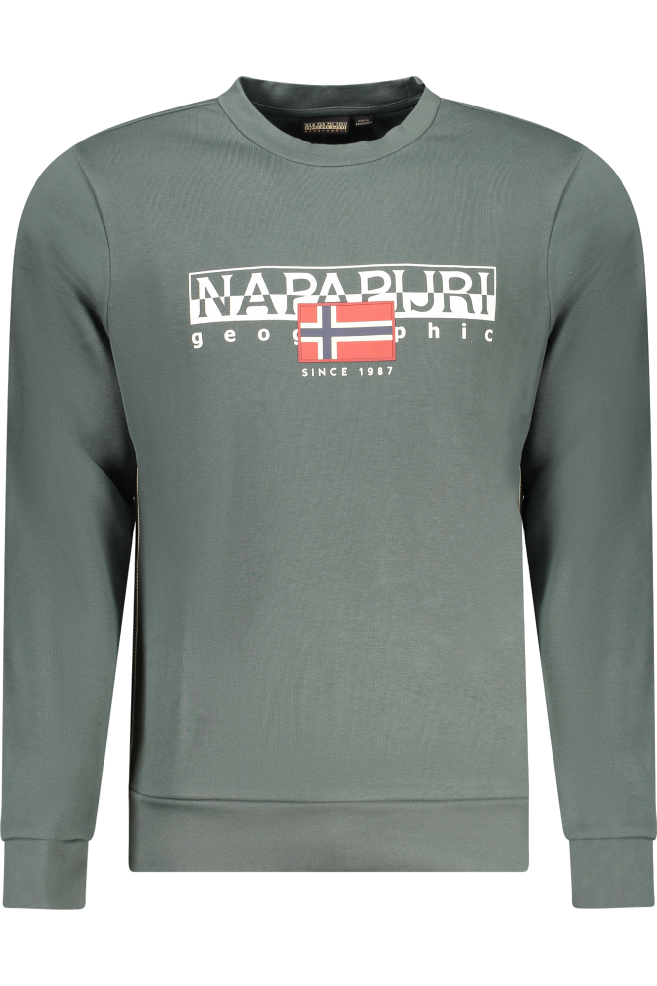NAPAPIJRI SWEATSHIRT WITHOUT ZIP MEN GREEN