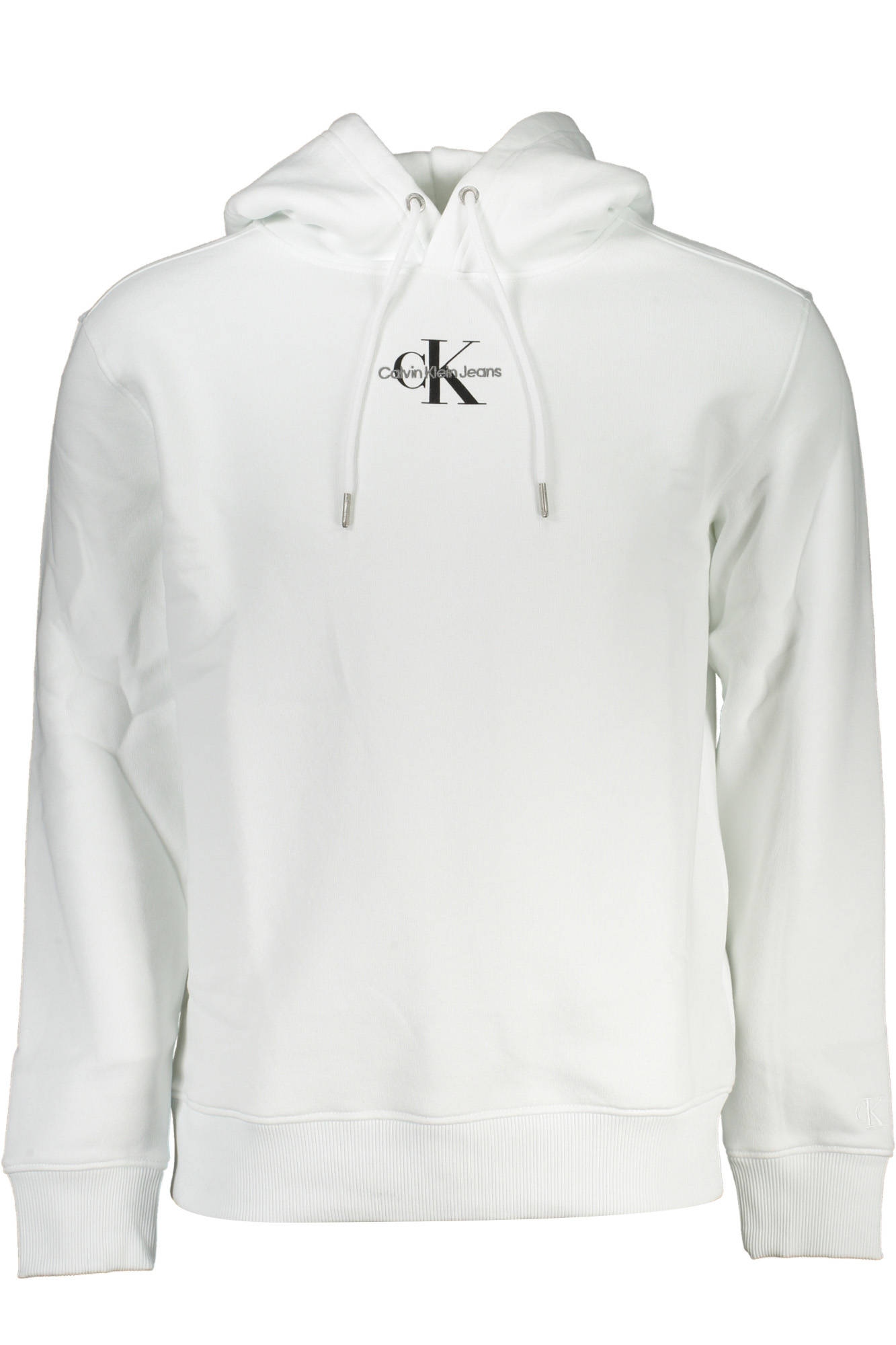 CALVIN KLEIN MENS WHITE ZIPLESS SWEATSHIRT
