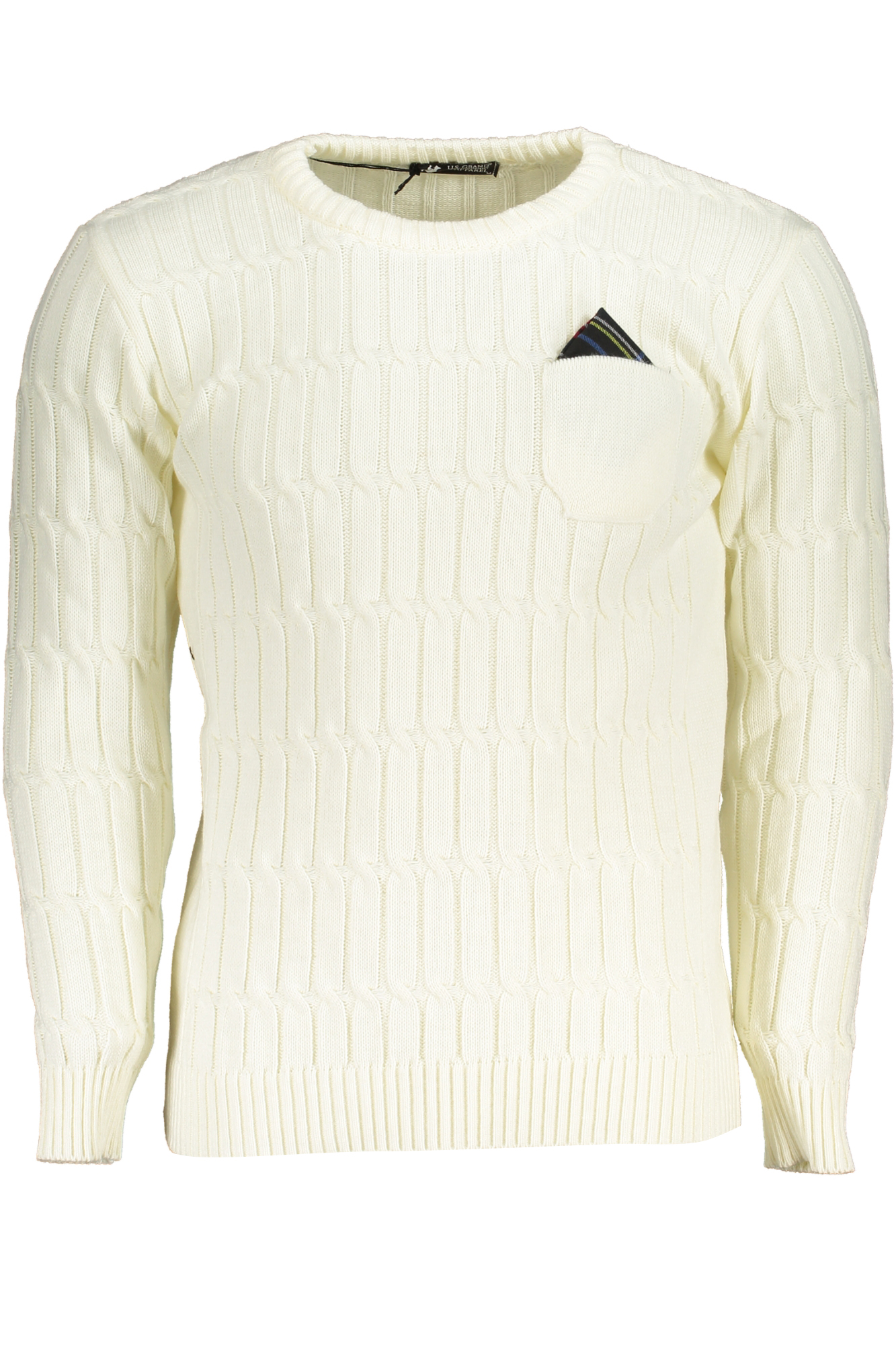 US GRAND POLO MENS WHITE SWEATER