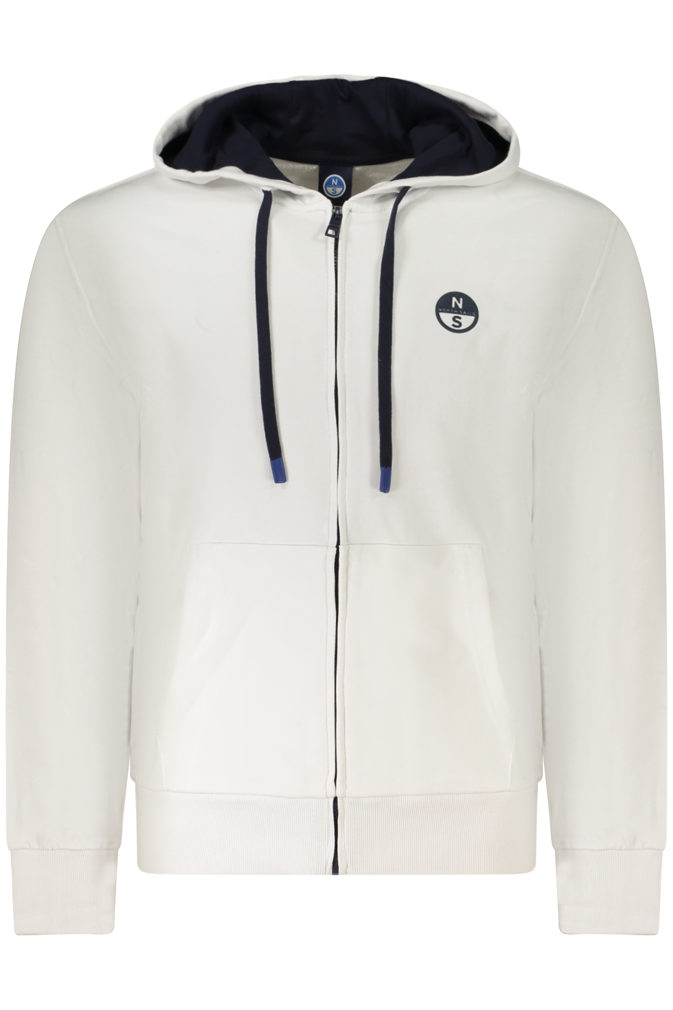 NORTH SAILS MEN&#039;S ZIP-UP SWEATSHIRT WHITE