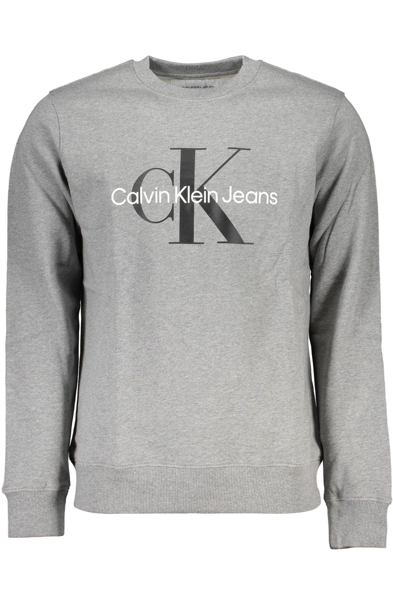 CALVIN KLEIN MEN'S GRAY ZIPLESS SWEATSHIRT