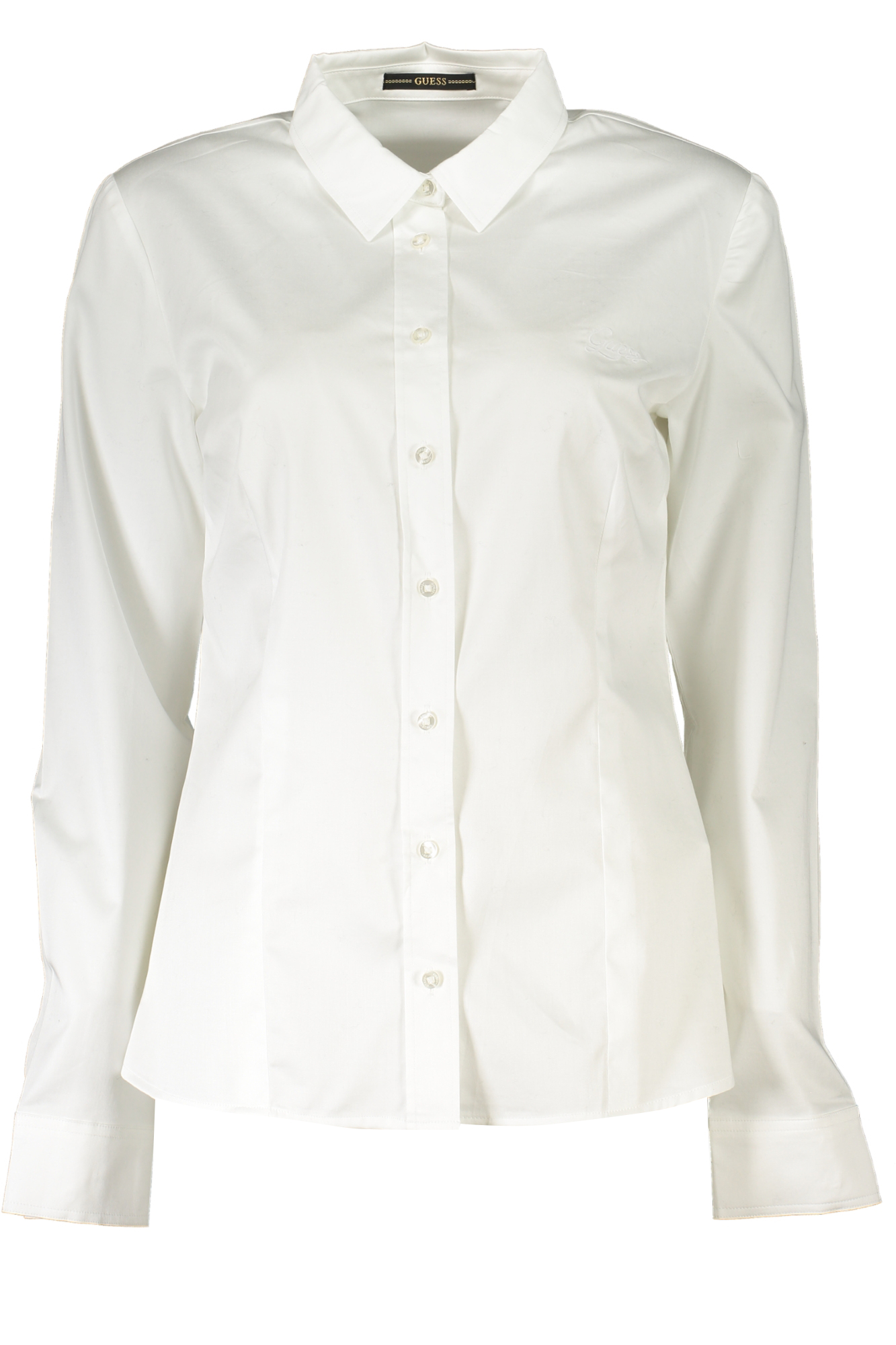 GUESS JEANS WOMEN&#039;S LONG SLEEVE SHIRT WHITE