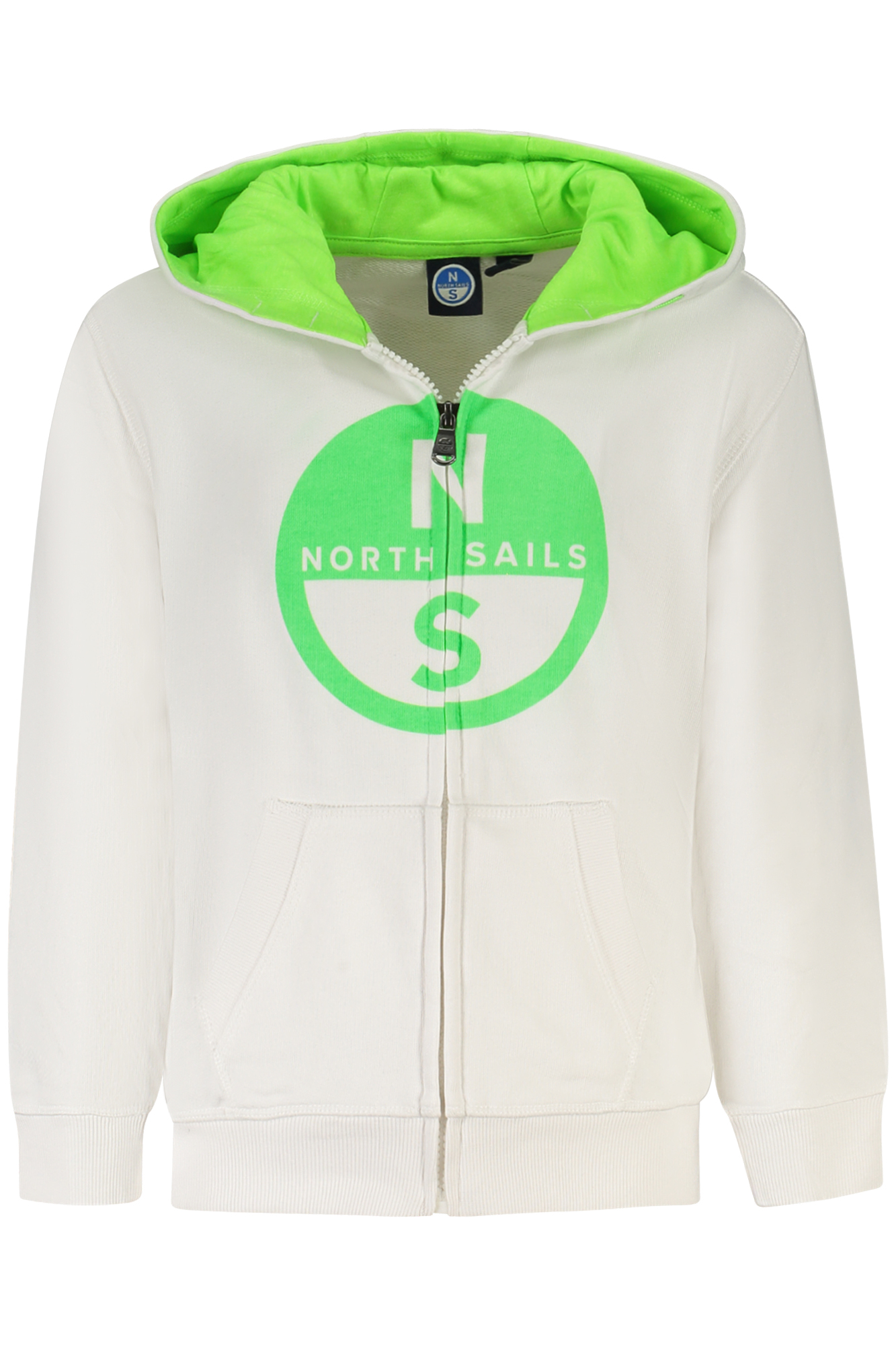 NORTH SAILS KIDS ZIP-UP SWEATSHIRT WHITE