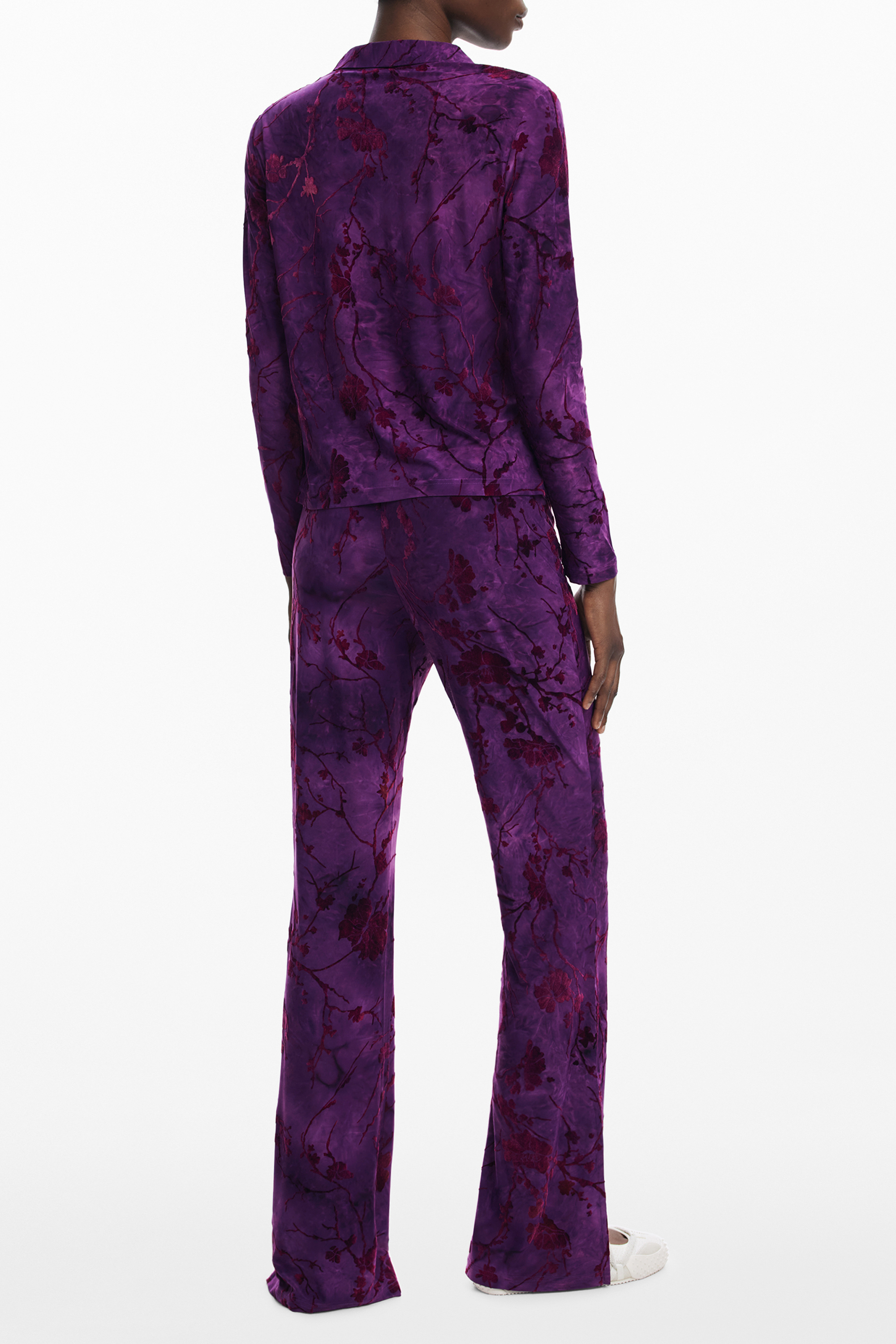 Cămașă mov cu imprimeu pentru femei Desigual