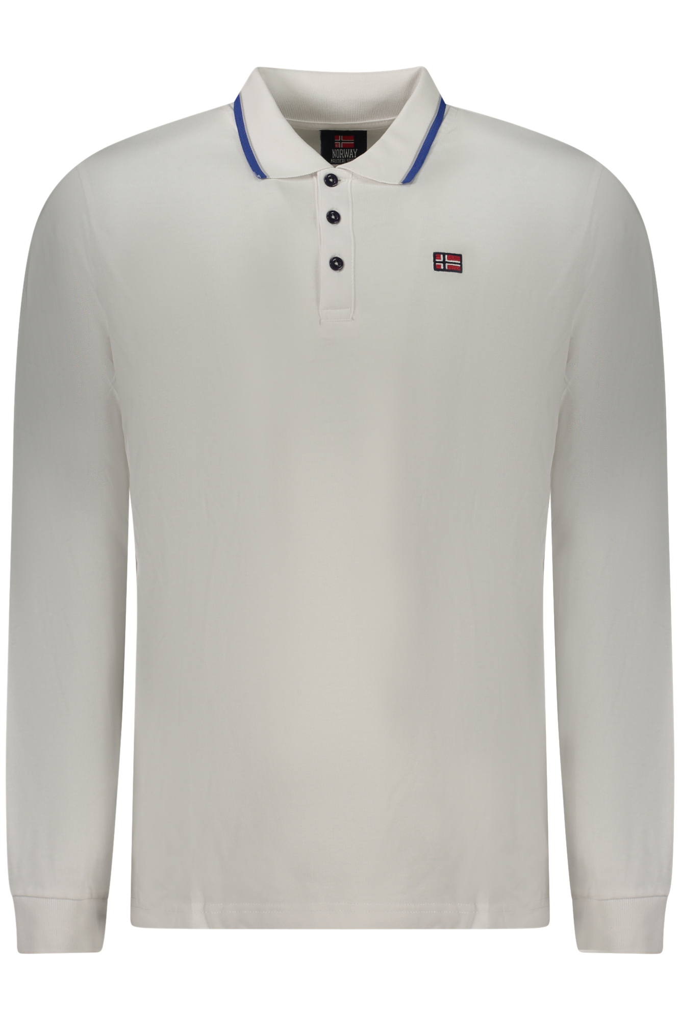 NORWAY 1963 MEN'S LONG-SLEEVED POLO SHIRT WHITE