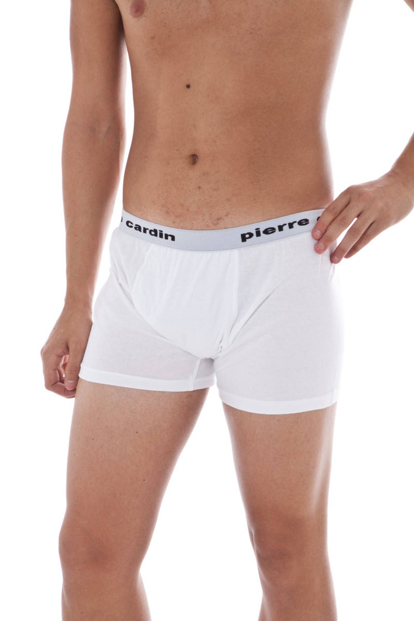 Pantaloni scurți boxer pentru bărbați Pierre Cardin, albi