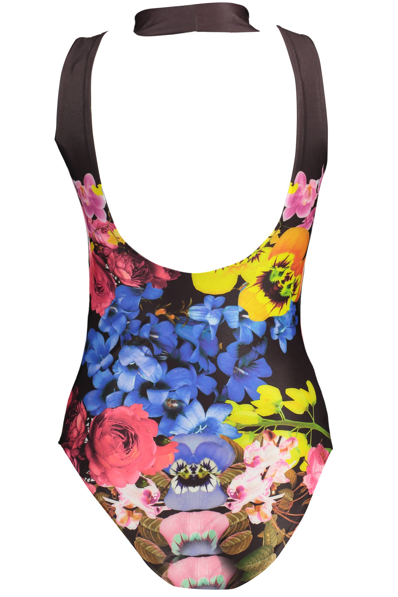 Body negru pentru femei cu model floral