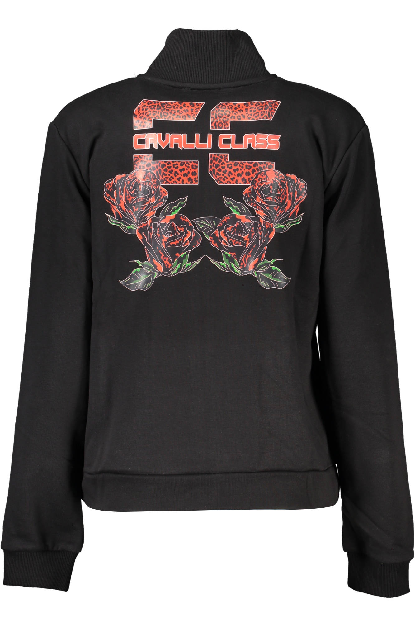CAVALLI CLASS WOMEN&#039;S ZIP-UP SWEATSHIRT BLACK