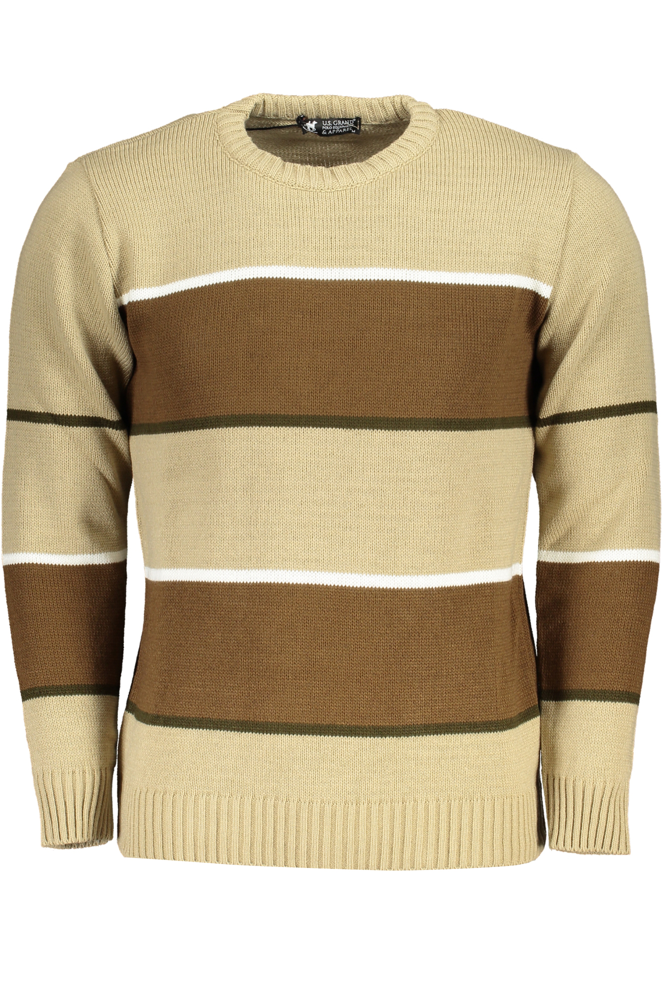 US GRAND POLO MENS BEIGE SWEATER