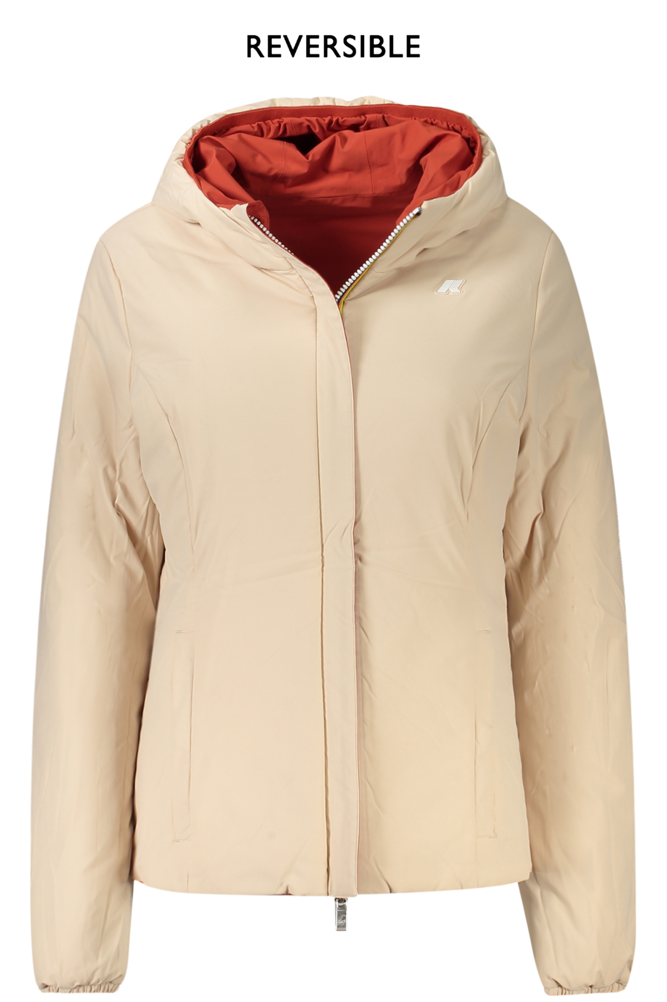 Geacă roșie reversibilă pentru femei K-WAY