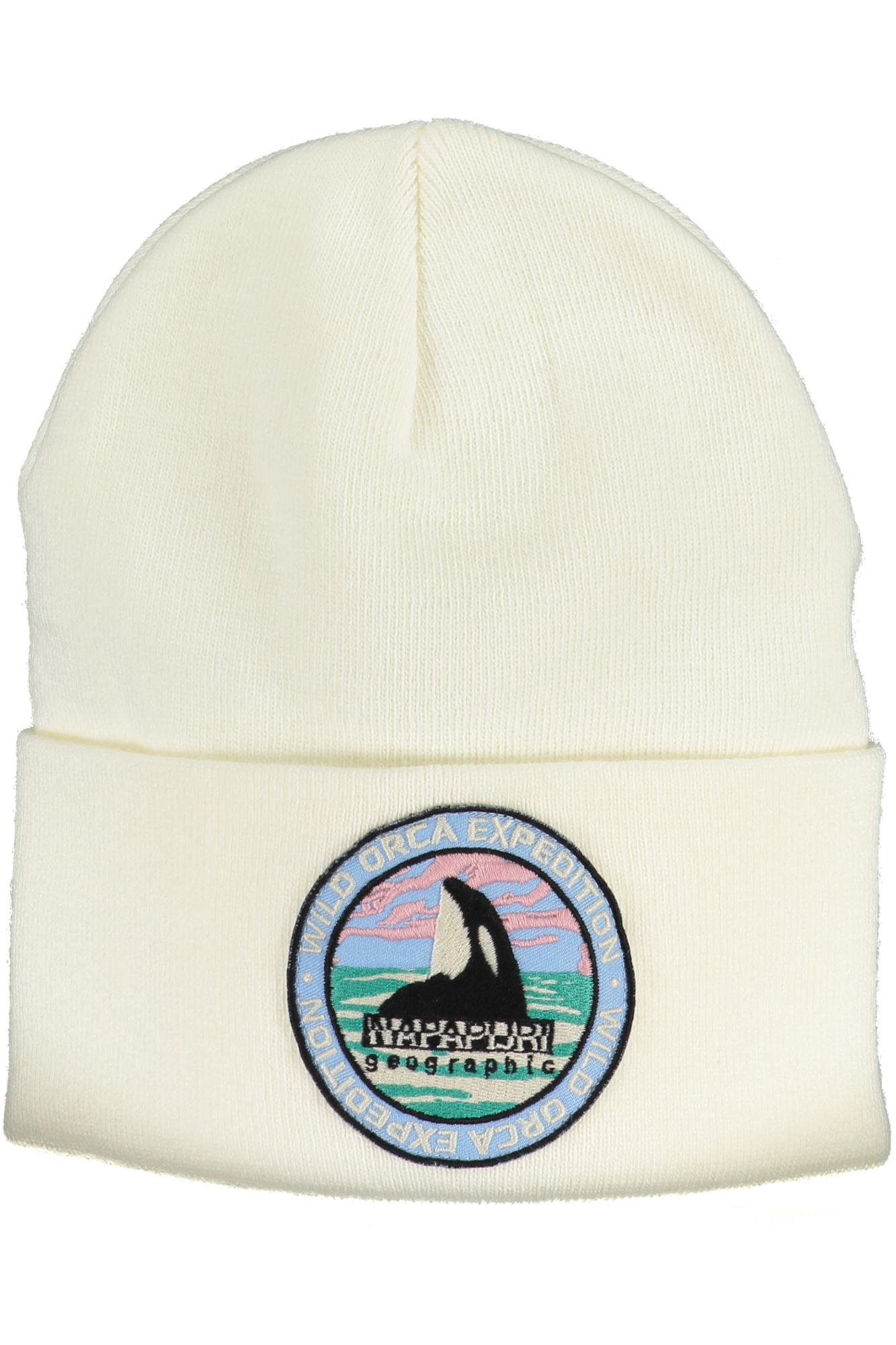 NAPAPIJRI WHITE MEN&#39;S BEANIE