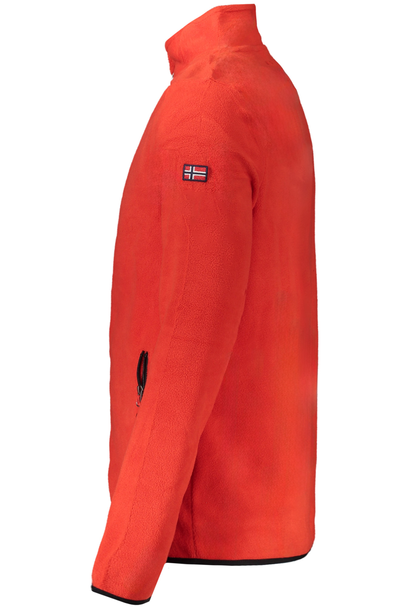 Hanorac roșu cu fermoar pentru bărbați