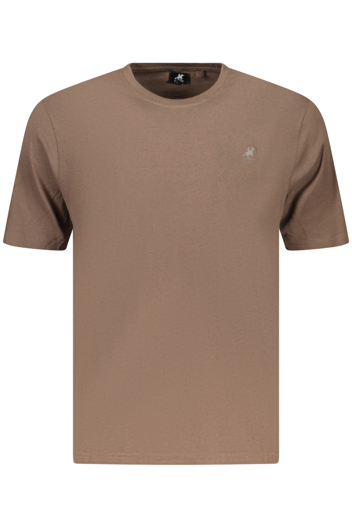 Тениска с къс ръкав в кафяво