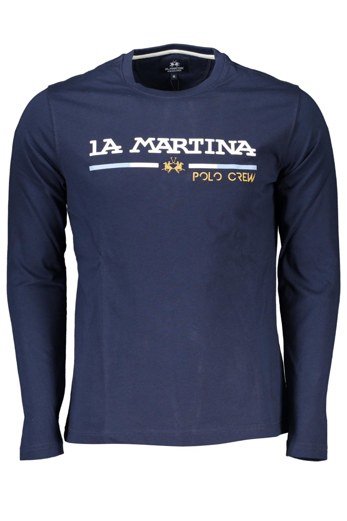 LA MARTINA MEN'S LONG SLEEVE T-SHIRT BLUE