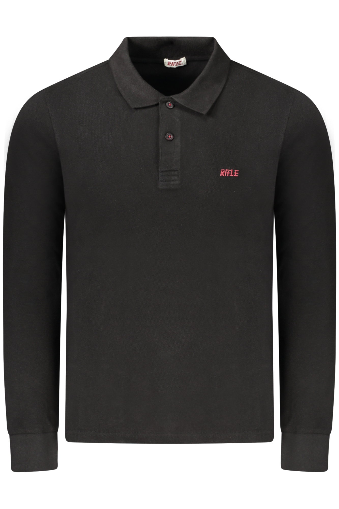 RIFLE POLO LONG SLEEVE MEN BLACK