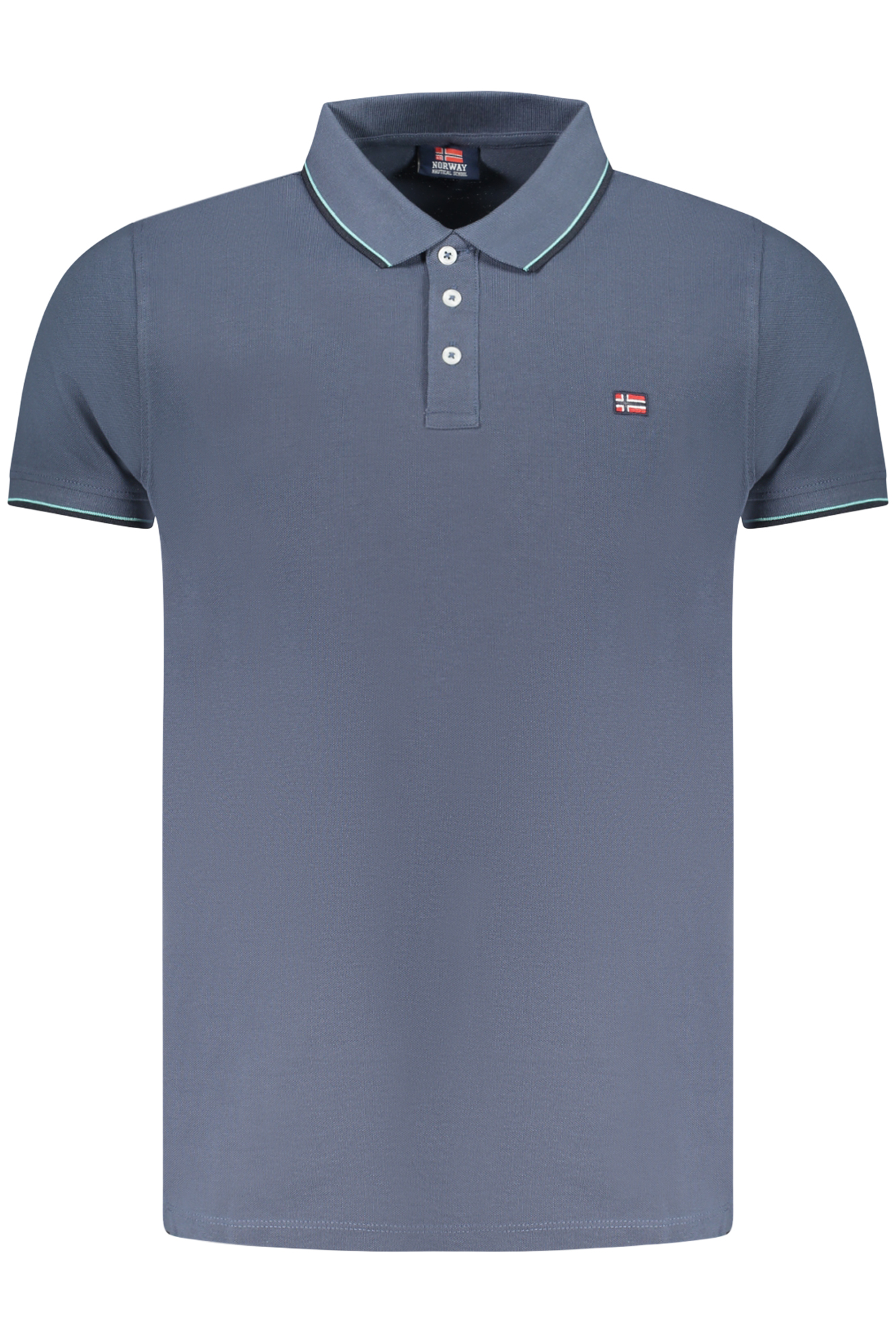 NORWAY 1963 MEN&#39;S SHORT SLEEVE POLO BLUE