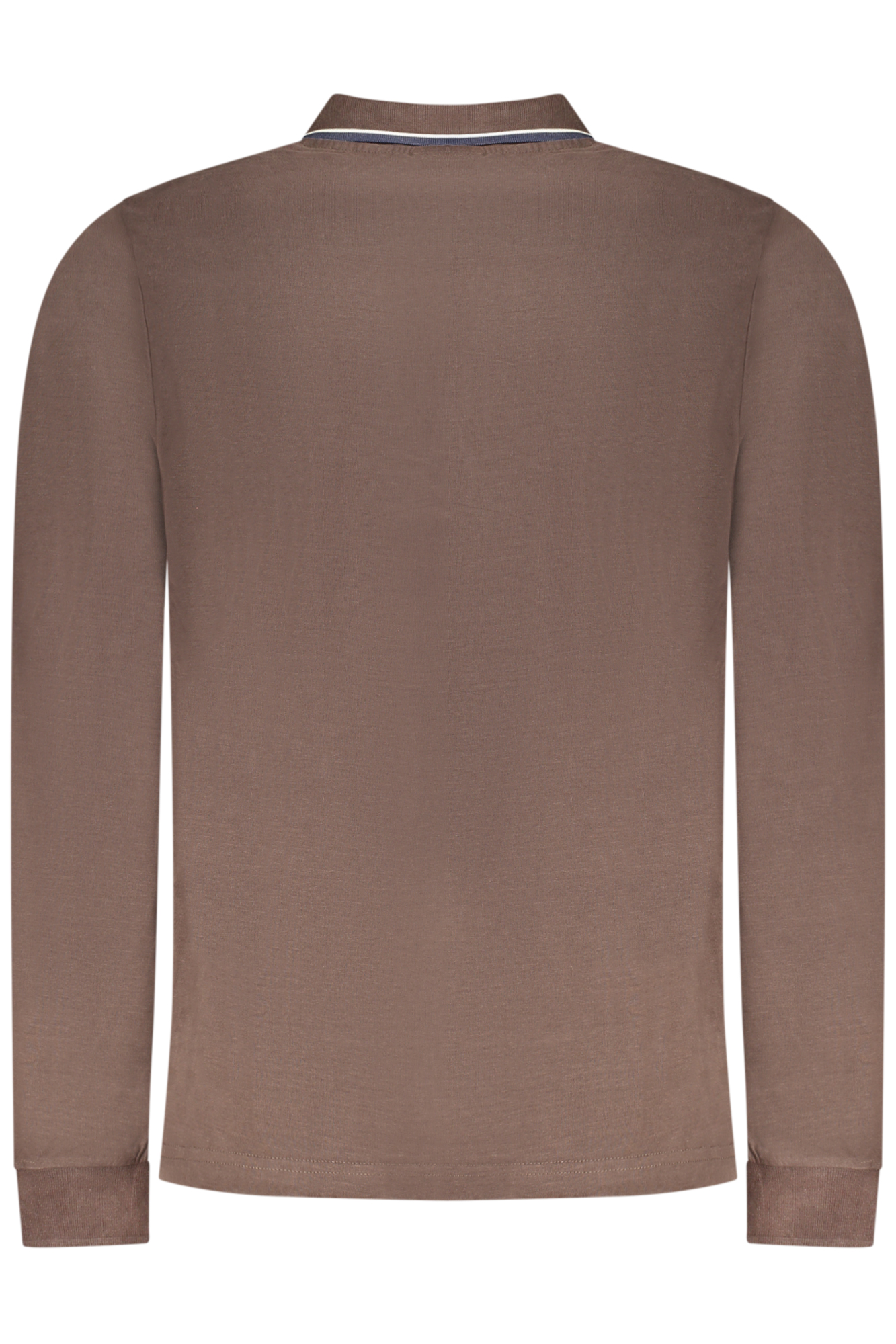 NORWAY 1963 MEN'S LONG-SLEEVE POLO SHIRT, BROWN