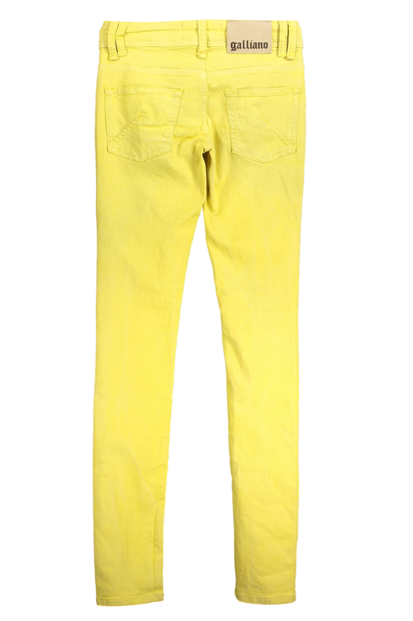 JOHN GALLIANO JEANS DENIM WOMAN YELLOW