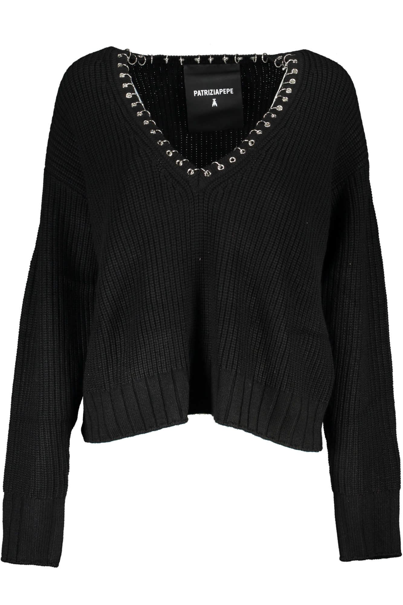 PATRIZIA PEPE WOMEN&#039;S BLACK SWEATER