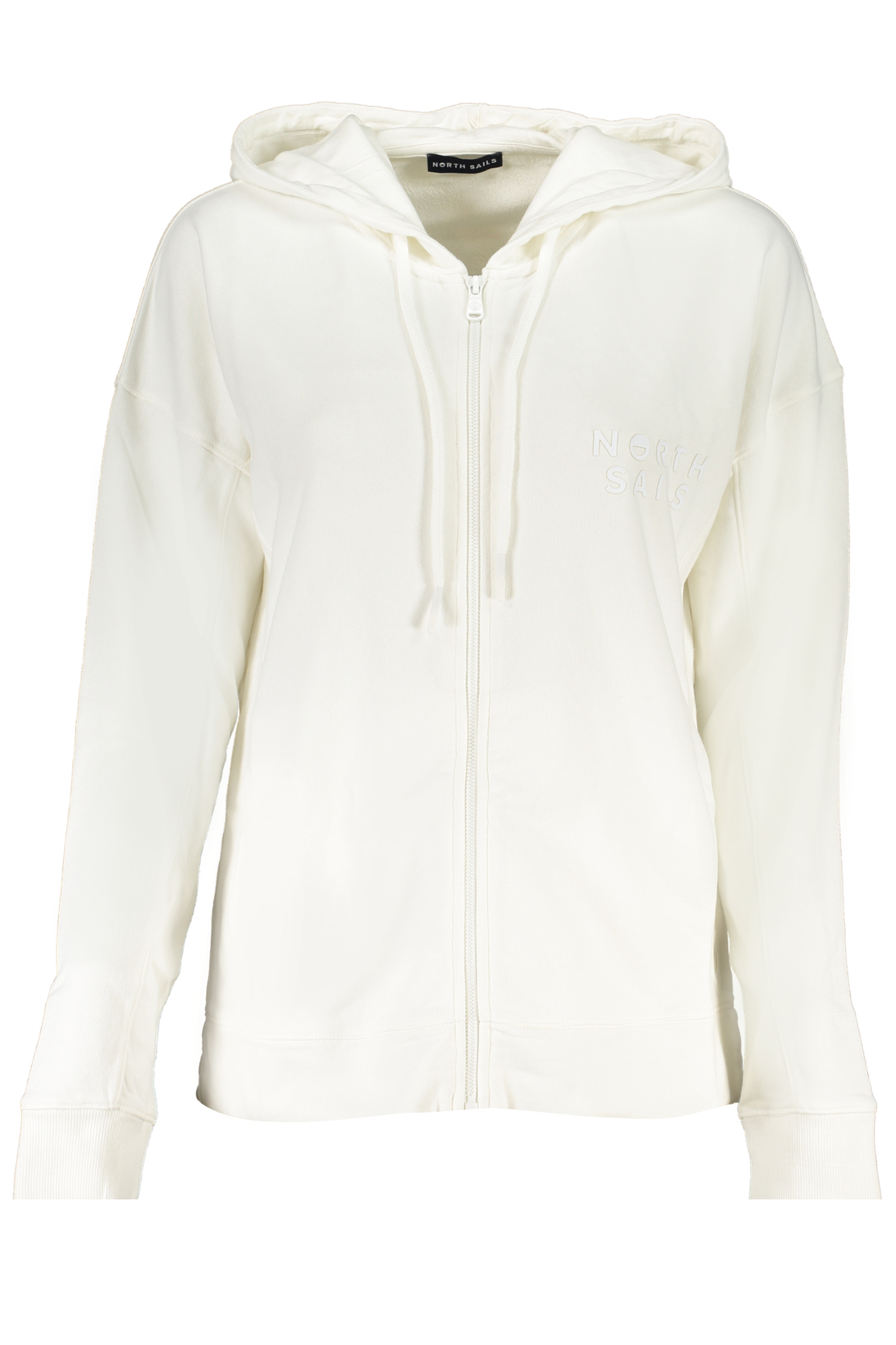 NORTH SAILS WOMENS ZIP SWEATSHIRT WHITE