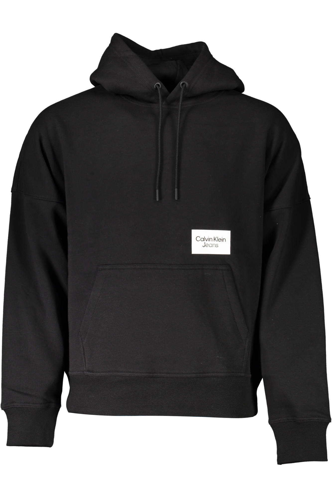 CALVIN KLEIN MEN&#039;S BLACK ZIP-UP SWEATSHIRT