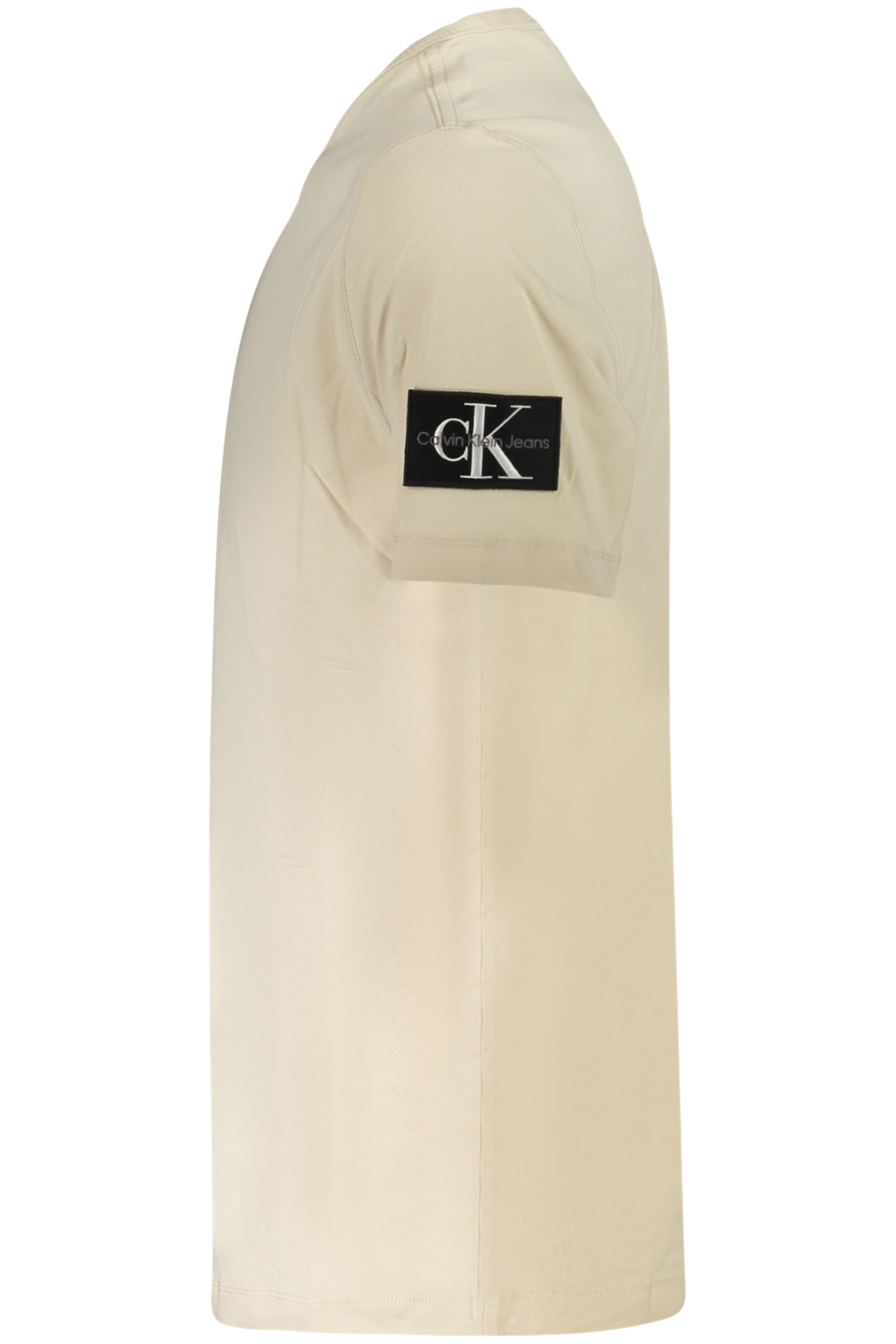 Tricou bărbătesc Calvin Klein cu mânecă scurtă bej