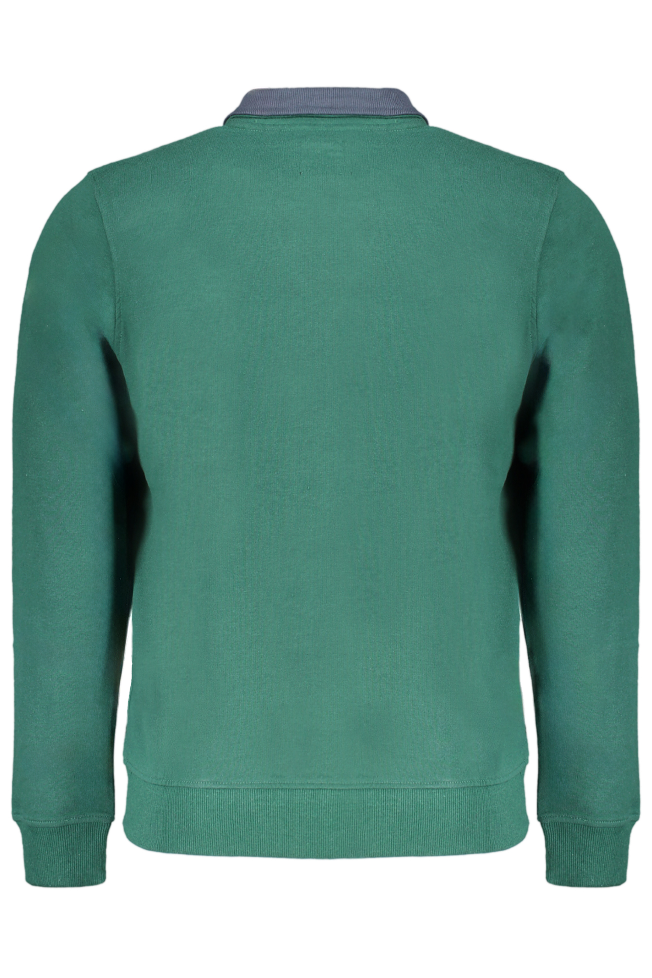 GIAN MARCO VENTURI MEN&#039;S GREEN ZIP SWEATSHIRT