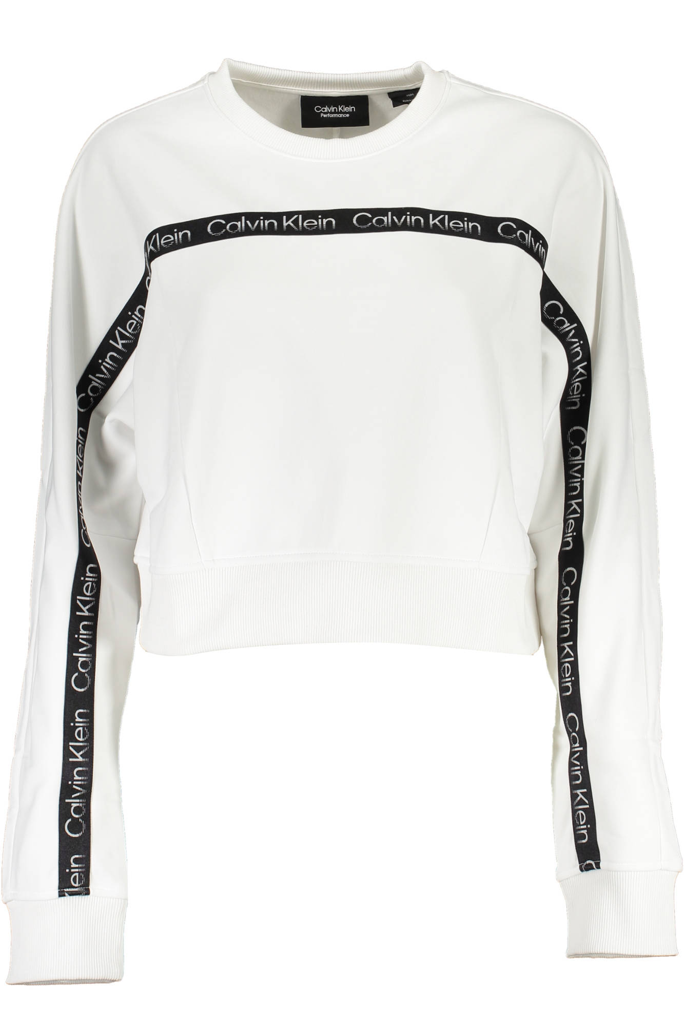 CALVIN KLEIN WOMEN&#039;S SWEATSHIRT WITHOUT ZIP WHITE