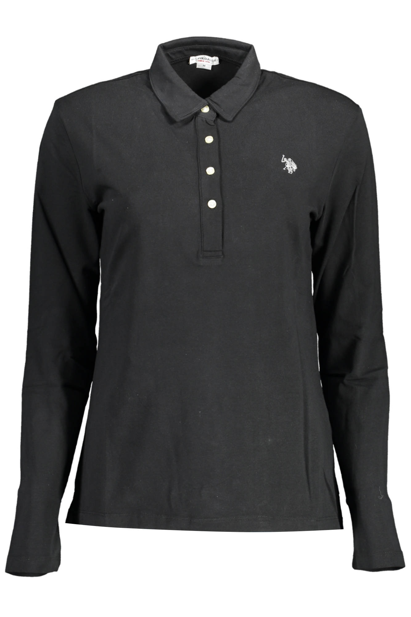 US POLO BLACK WOMEN&#039;S LONG SLEEVED POLO SHIRT