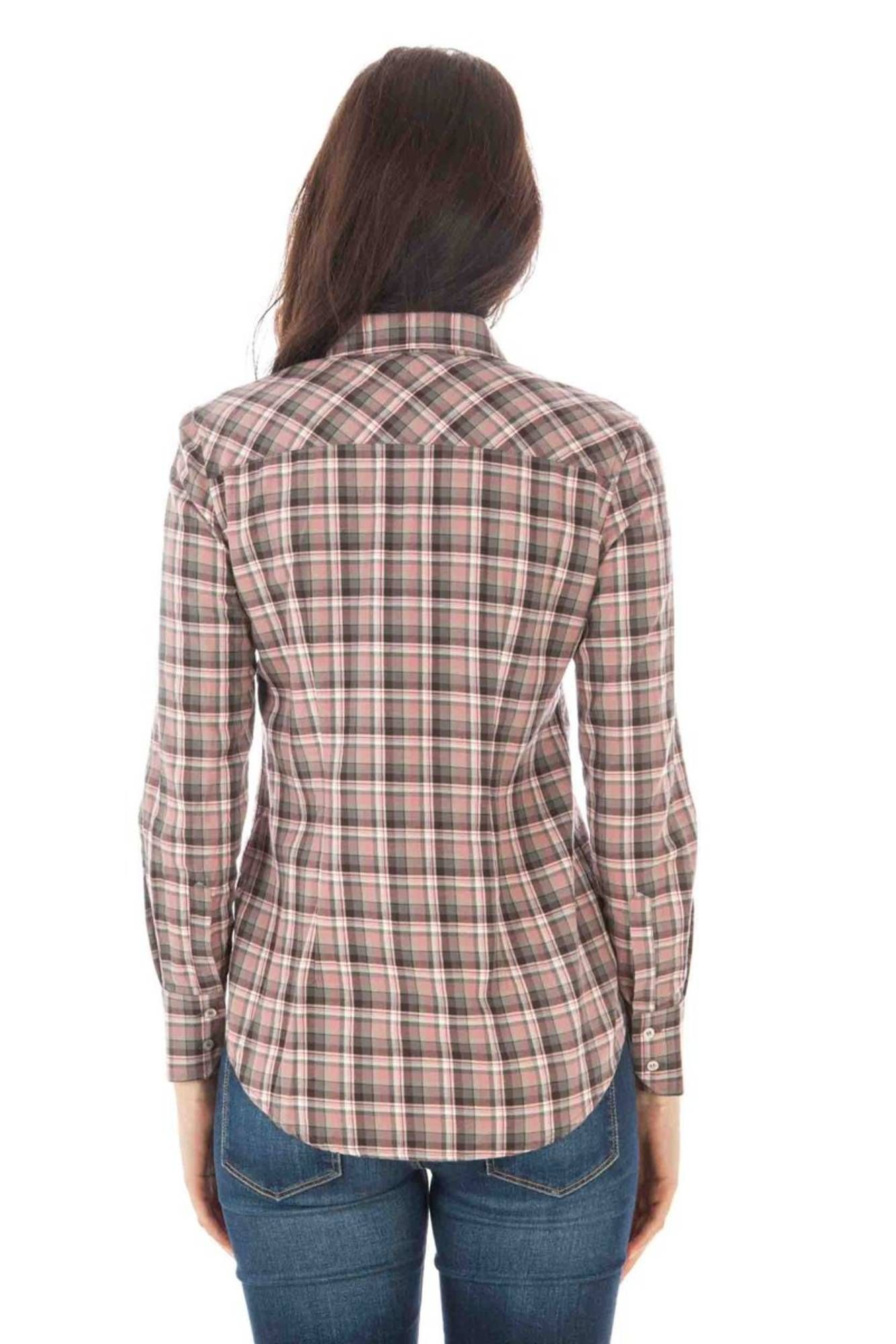 Cămașă cu mânecă lungă în carouri pentru femei