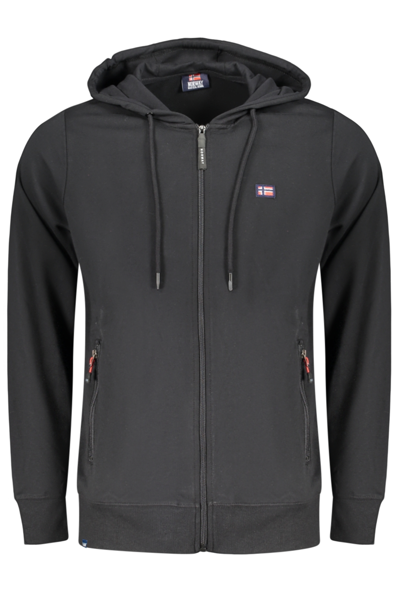 Мъжки суитшърт с цип NORWAY 1963, черен