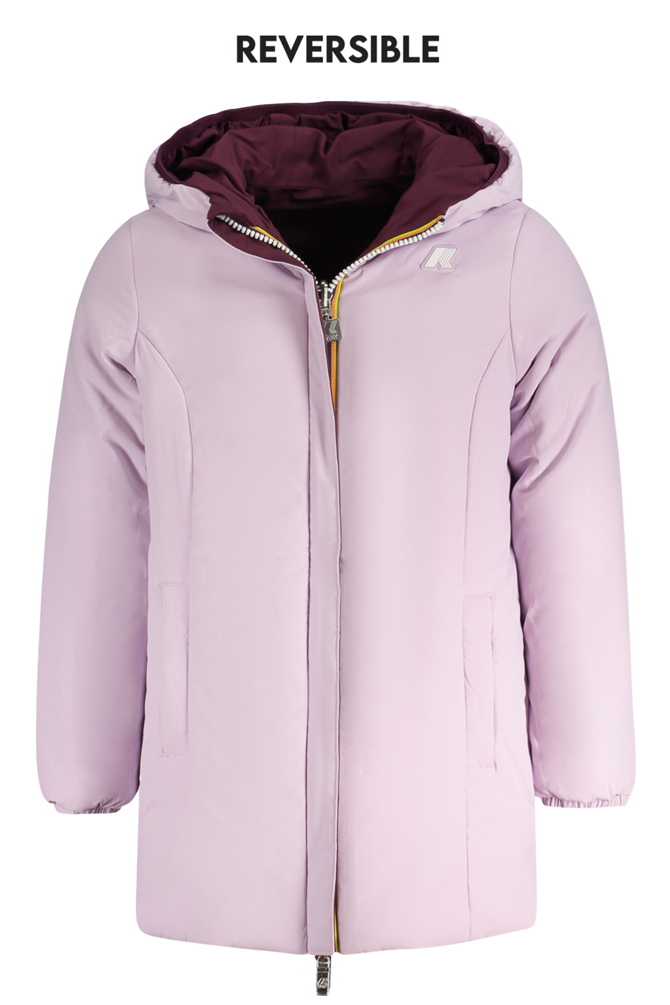 Jachetă reversibilă pentru fete K-WAY violet