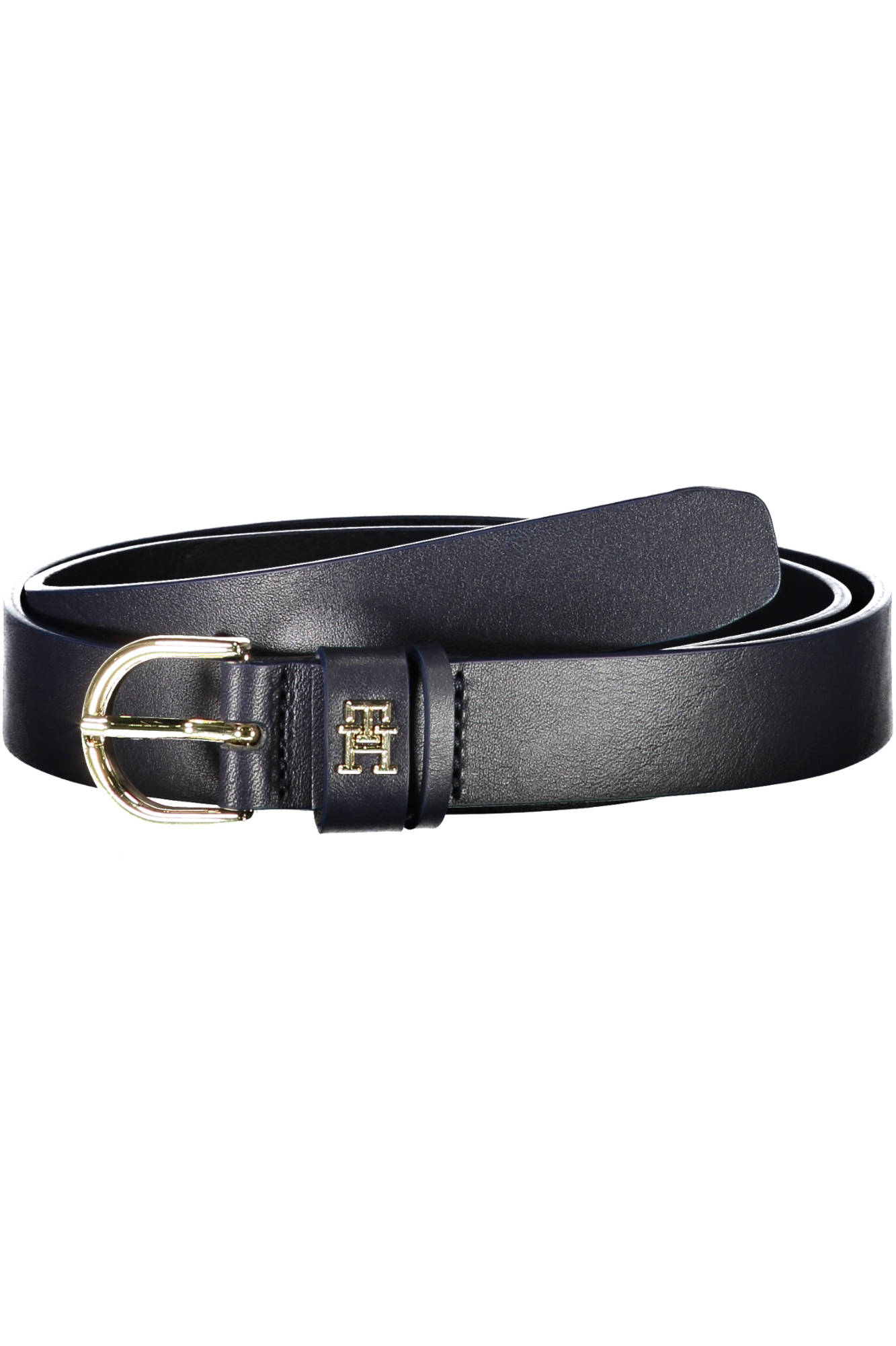 TOMMY HILFIGER LEATHER BELT WOMAN BLUE