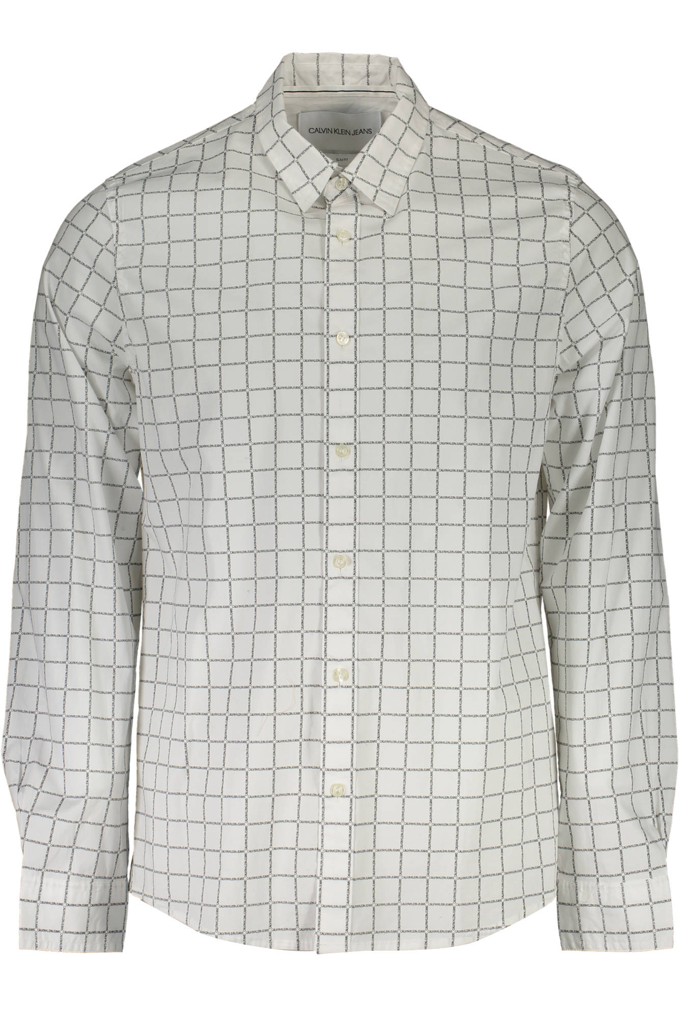 CALVIN KLEIN WHITE MEN&#039;S LONG SLEEVE SHIRT